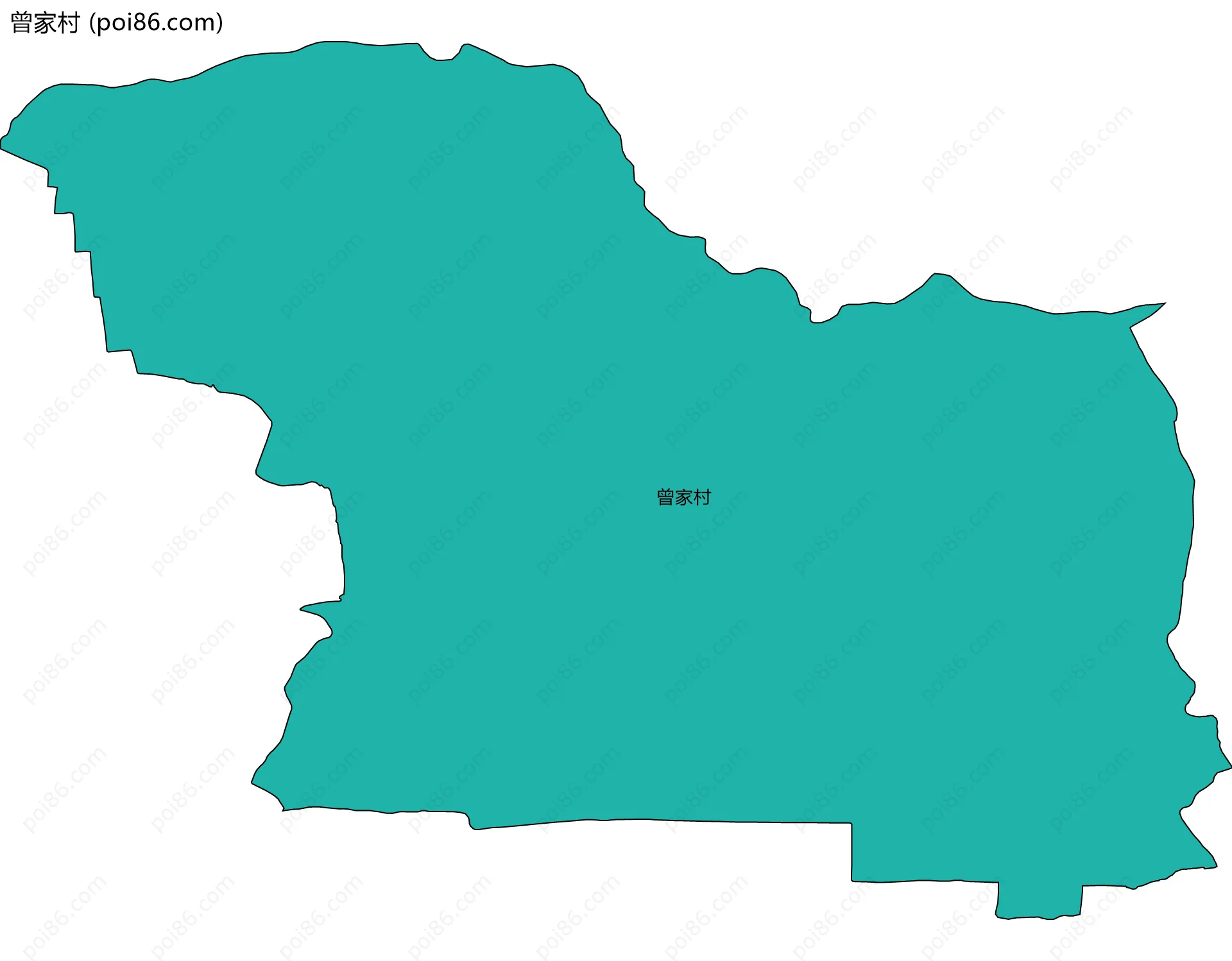 曾家村边界地图
