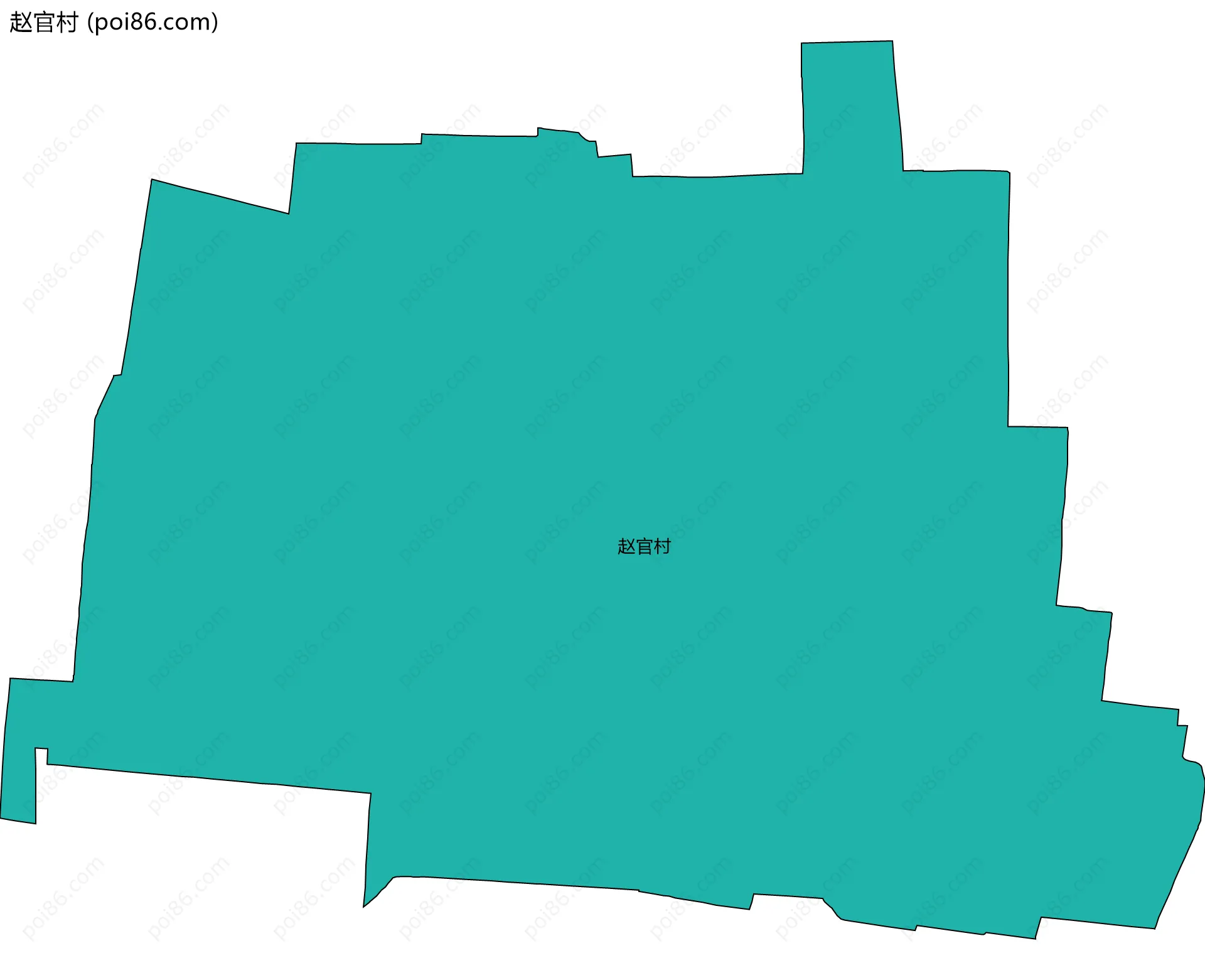 赵官村边界地图