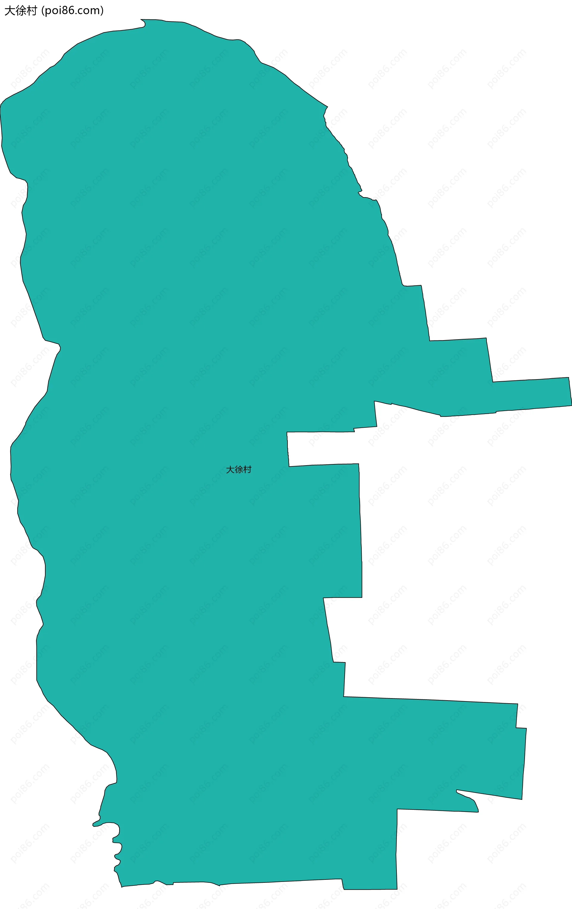 大徐村边界地图