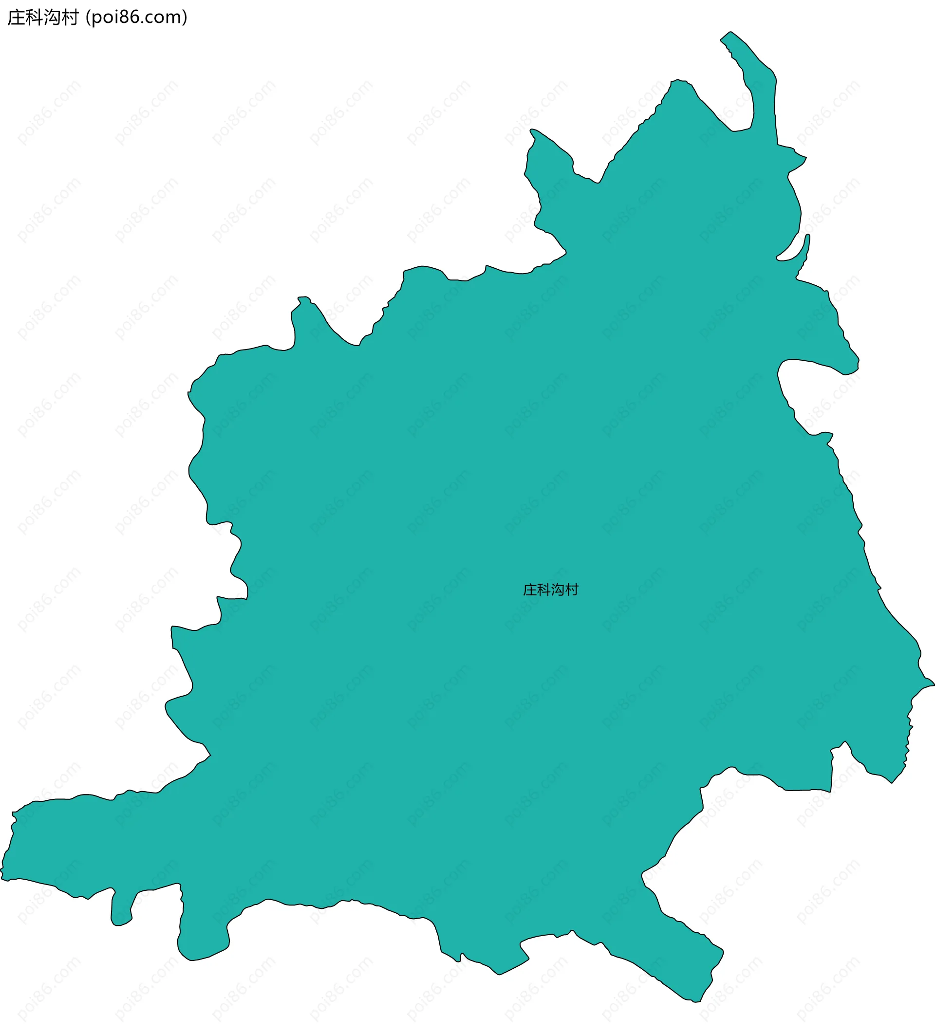 庄科沟村边界地图