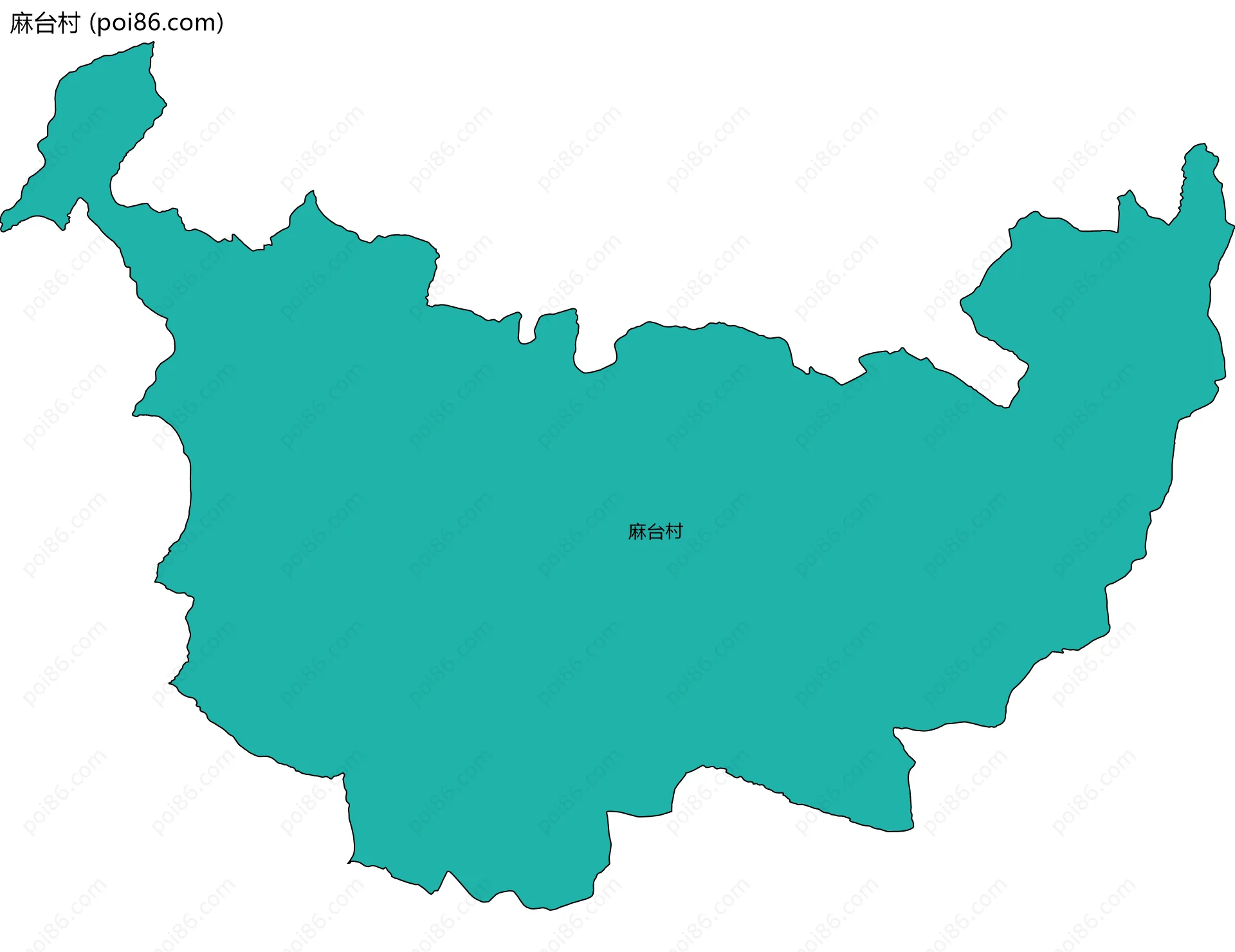 麻台村边界地图
