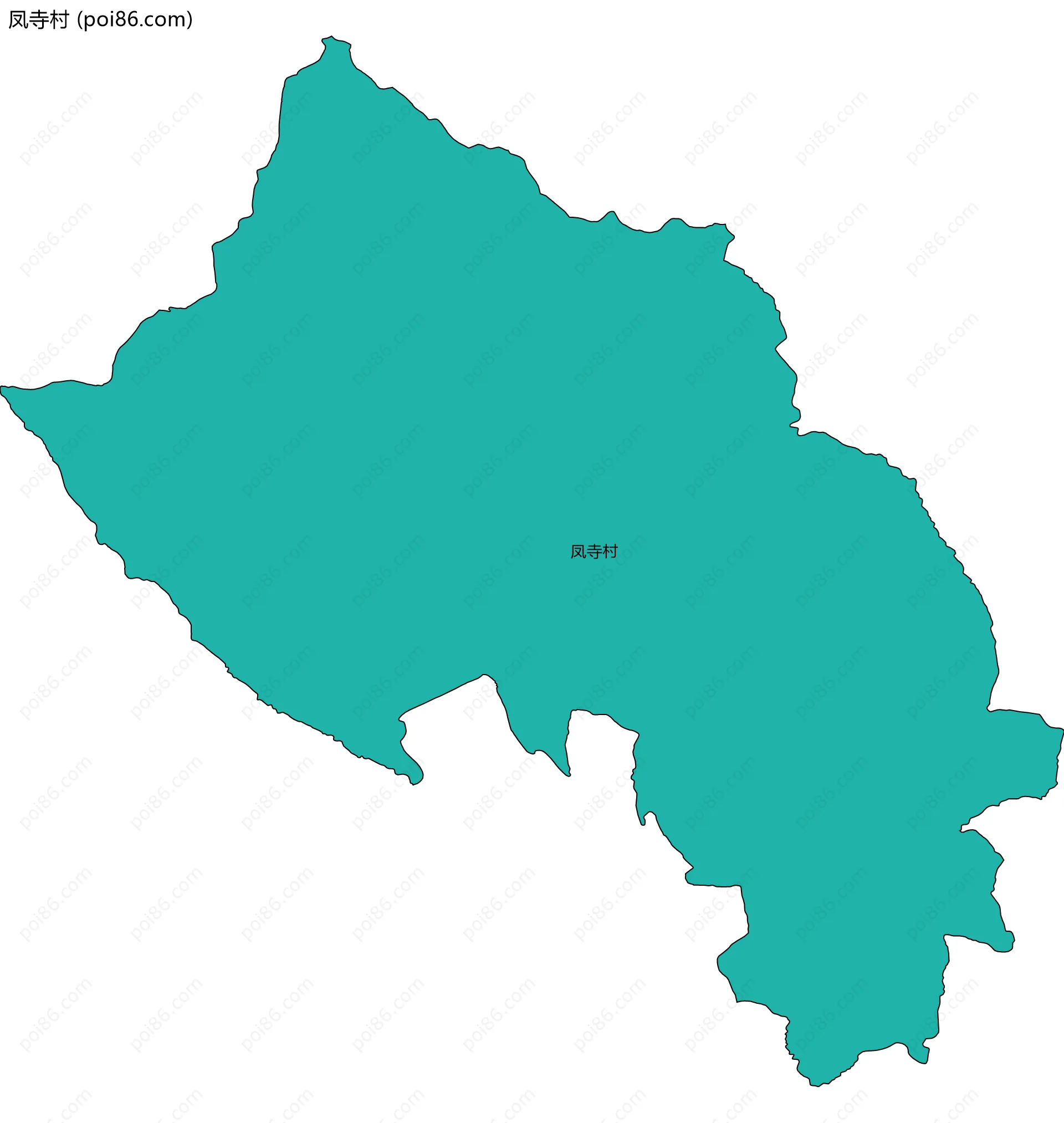 凤寺村边界地图