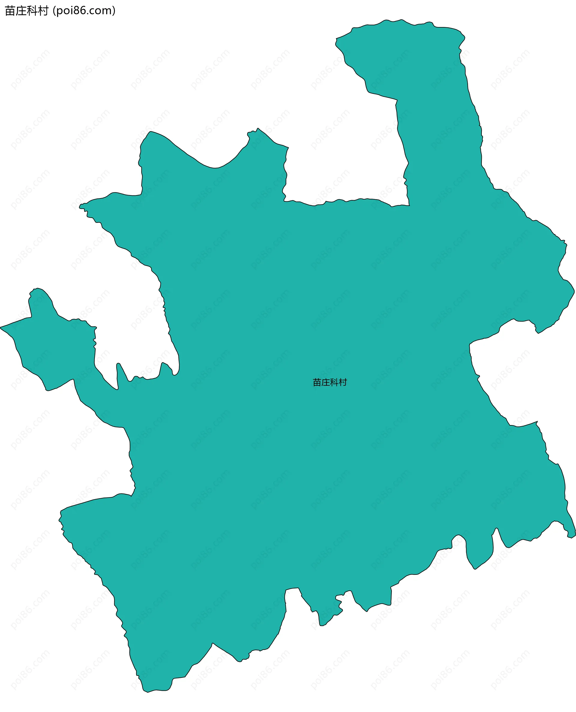 苗庄科村边界地图