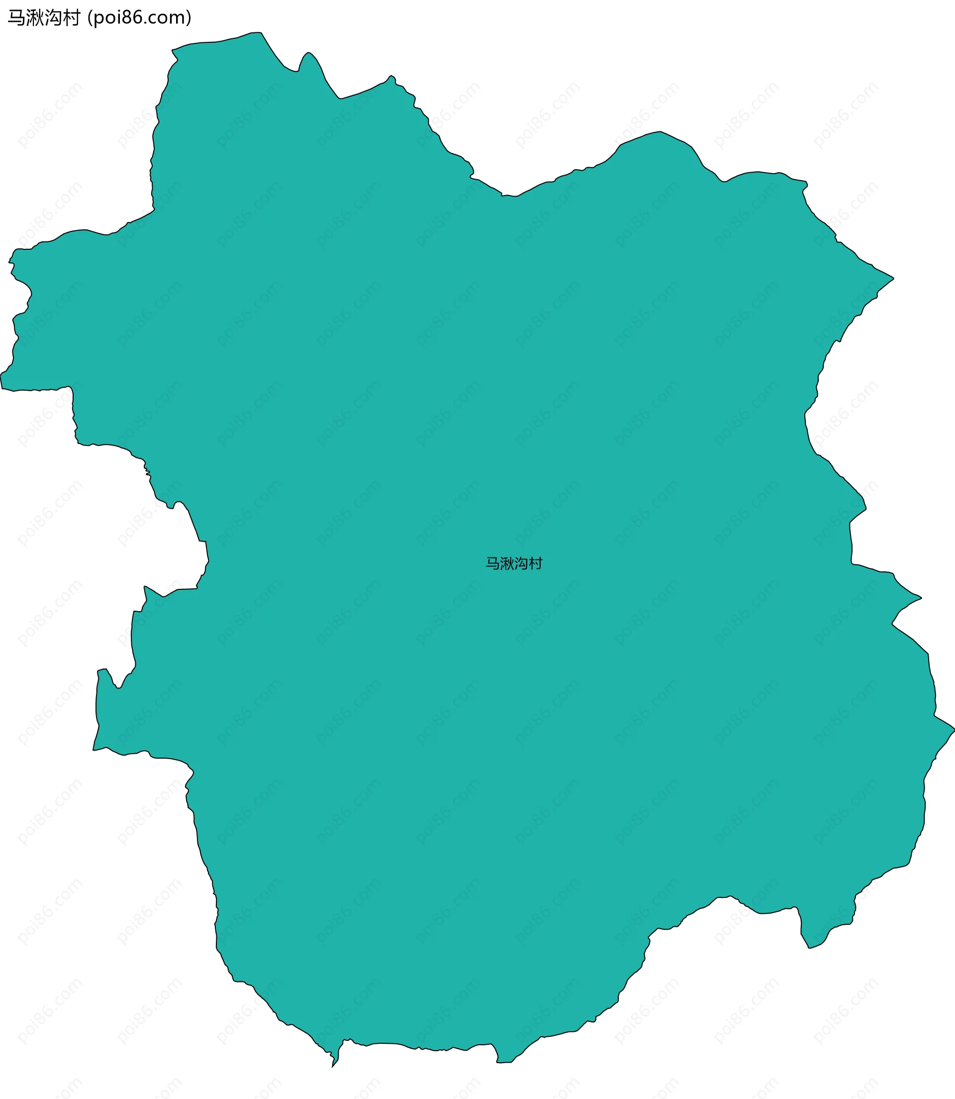 马湫沟村边界地图