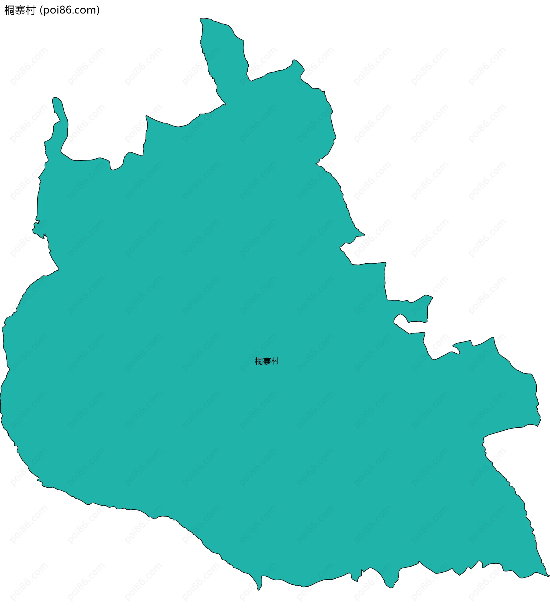 桐寨村边界地图