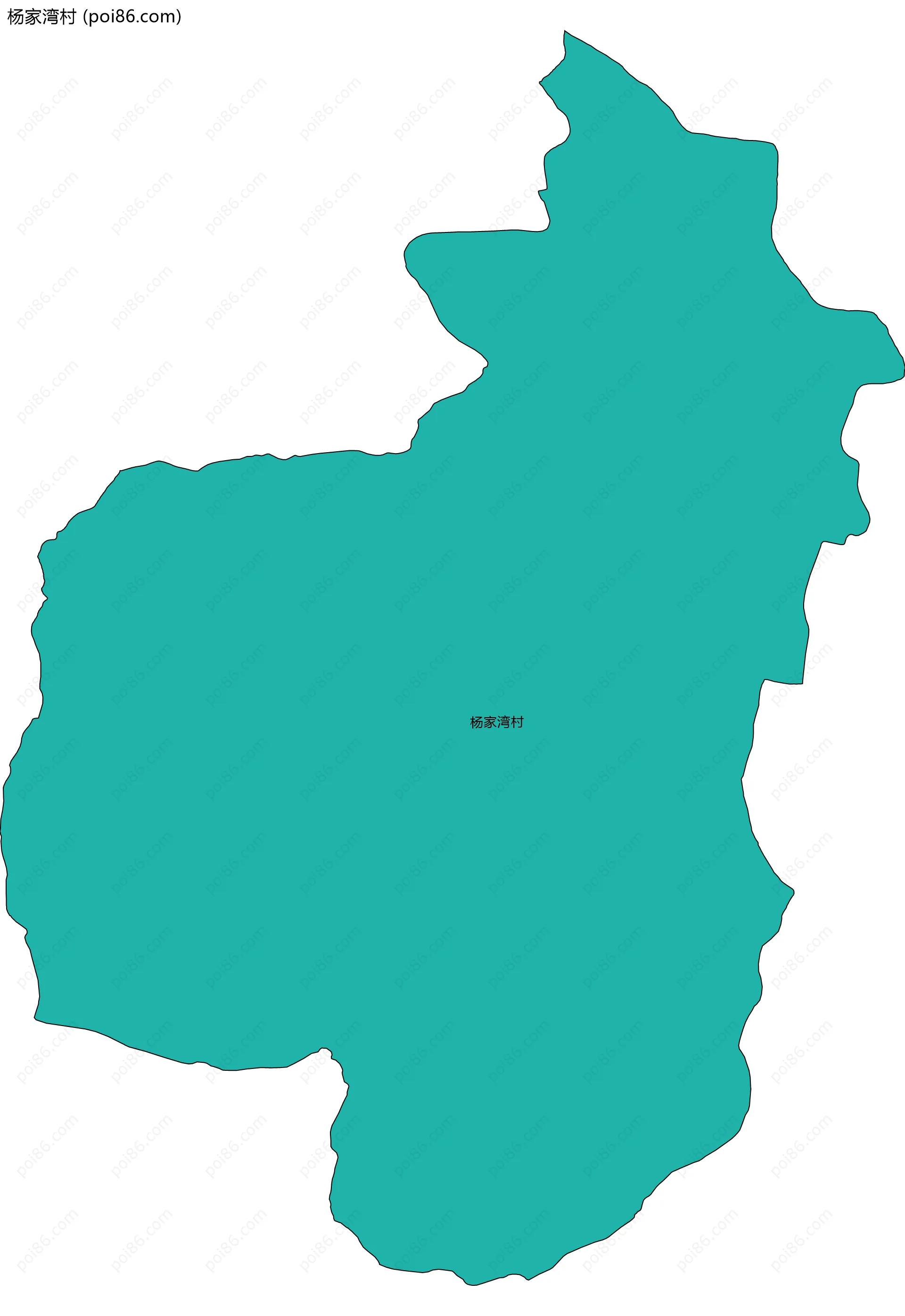 杨家湾村边界地图