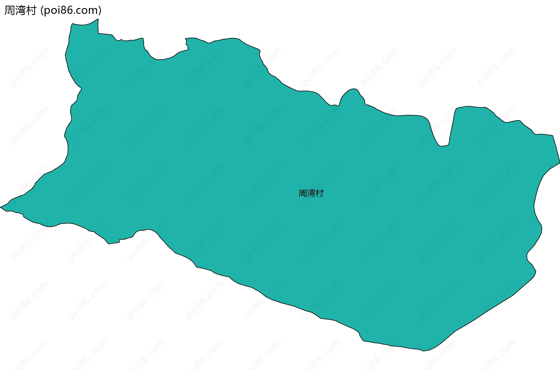 周湾村边界地图
