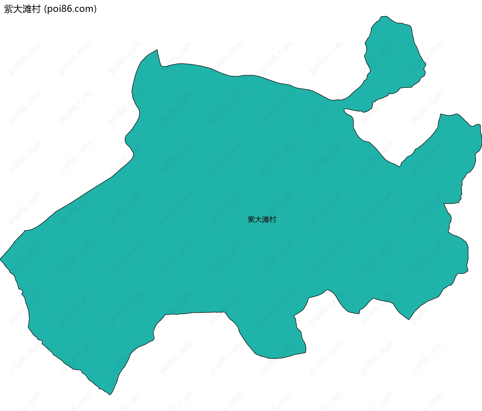 紫大滩村边界地图