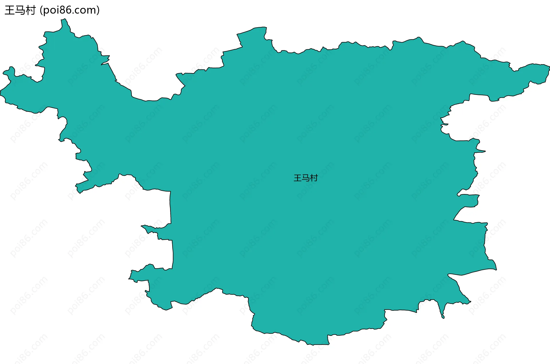 王马村边界地图