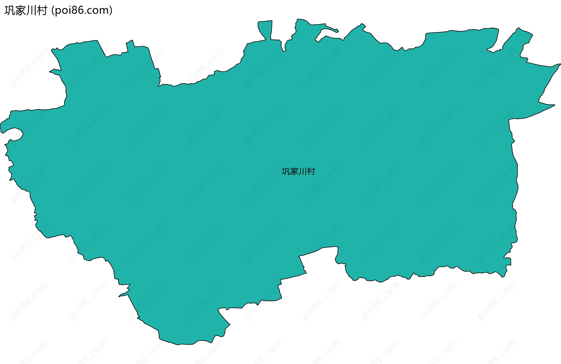 巩家川村边界地图