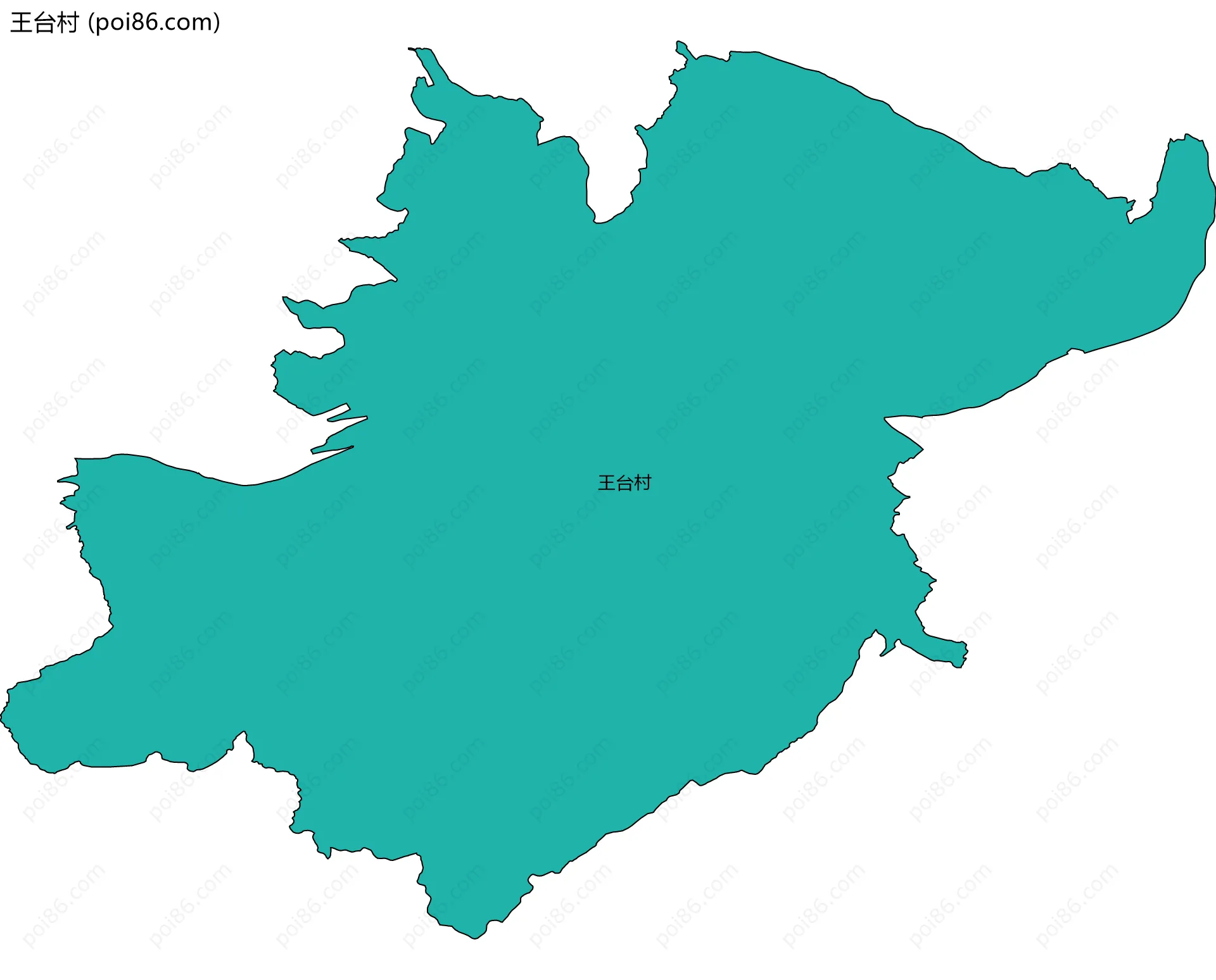 王台村边界地图