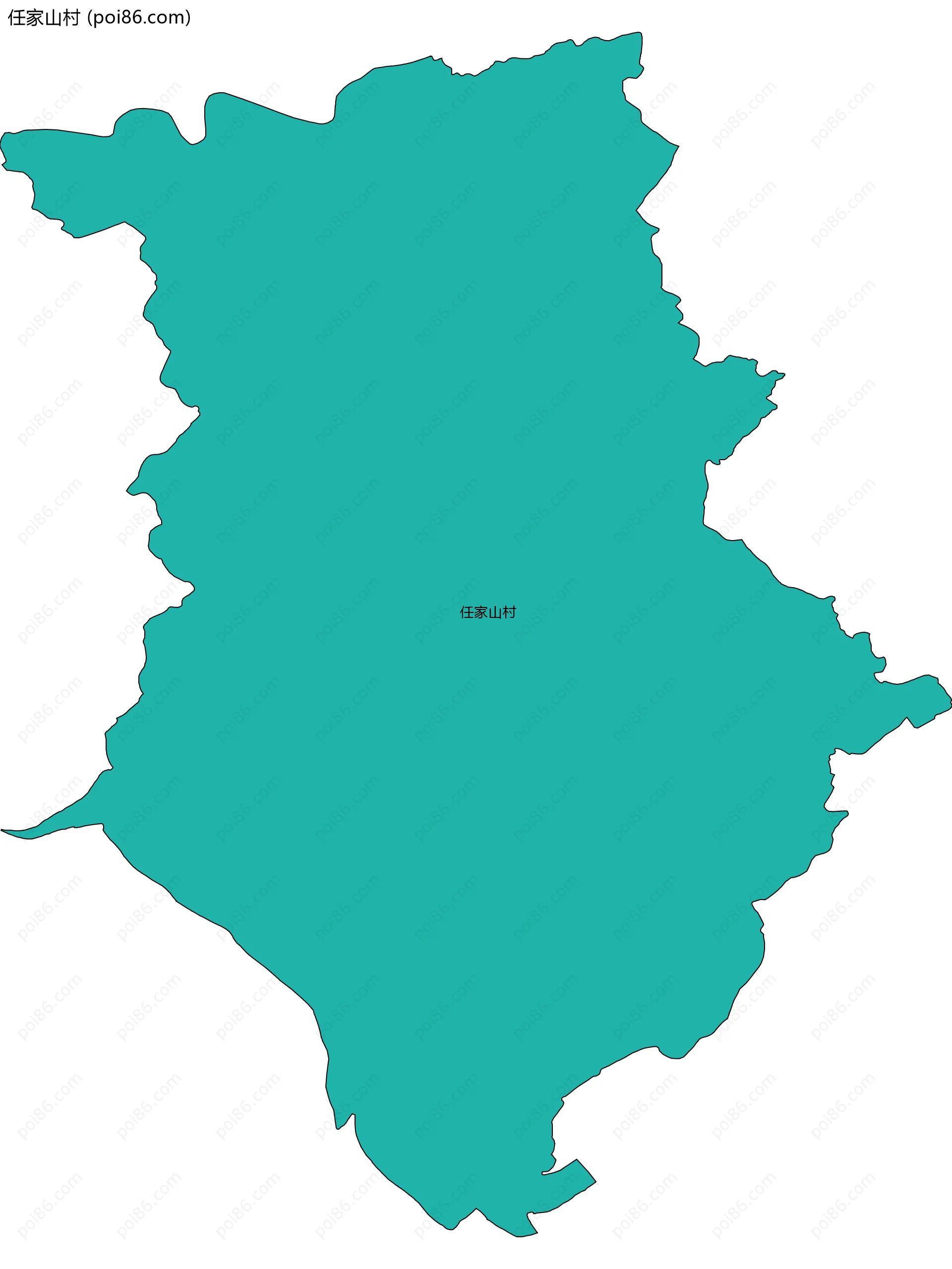 任家山村边界地图