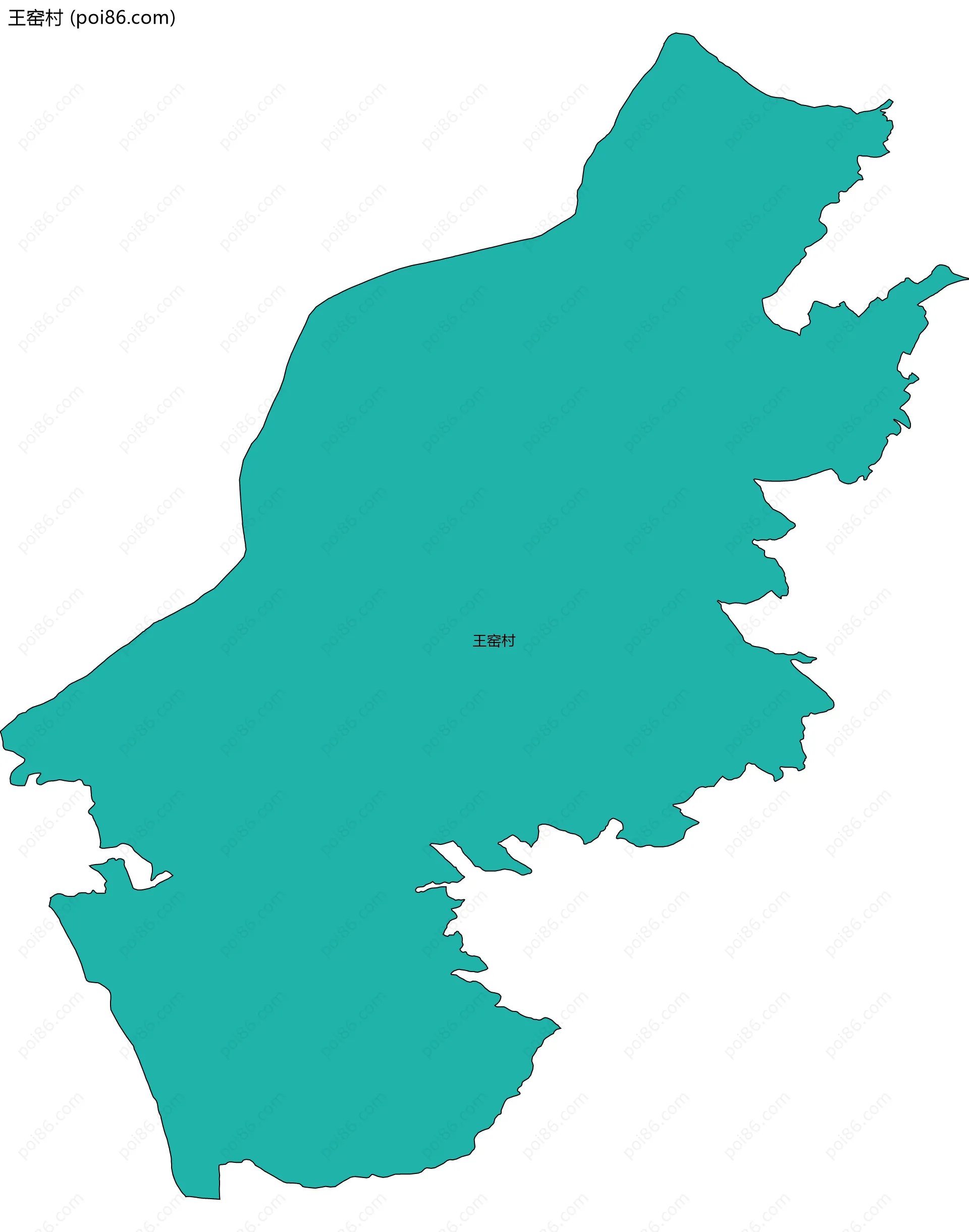 王窑村边界地图