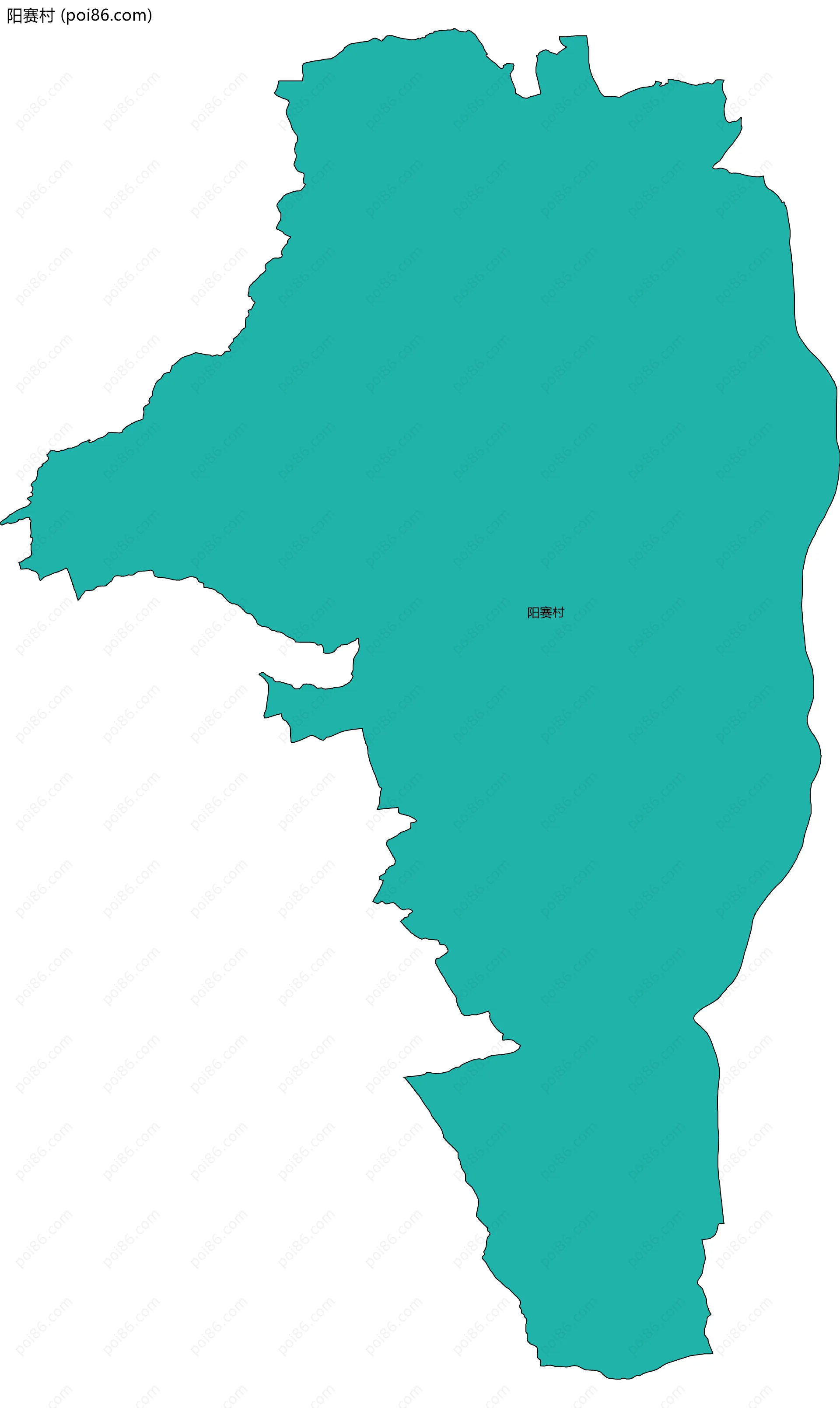 阳赛村边界地图