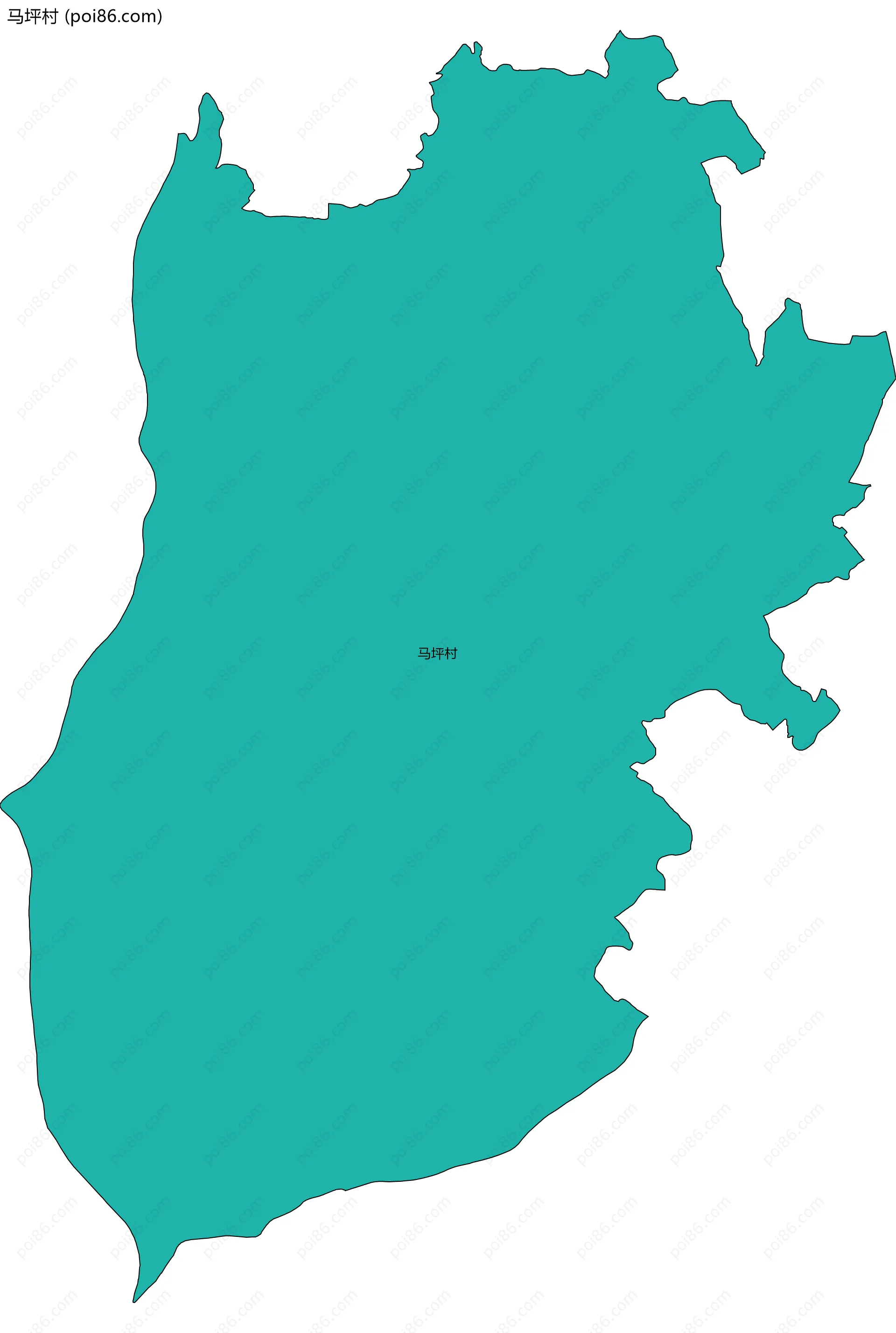 马坪村边界地图