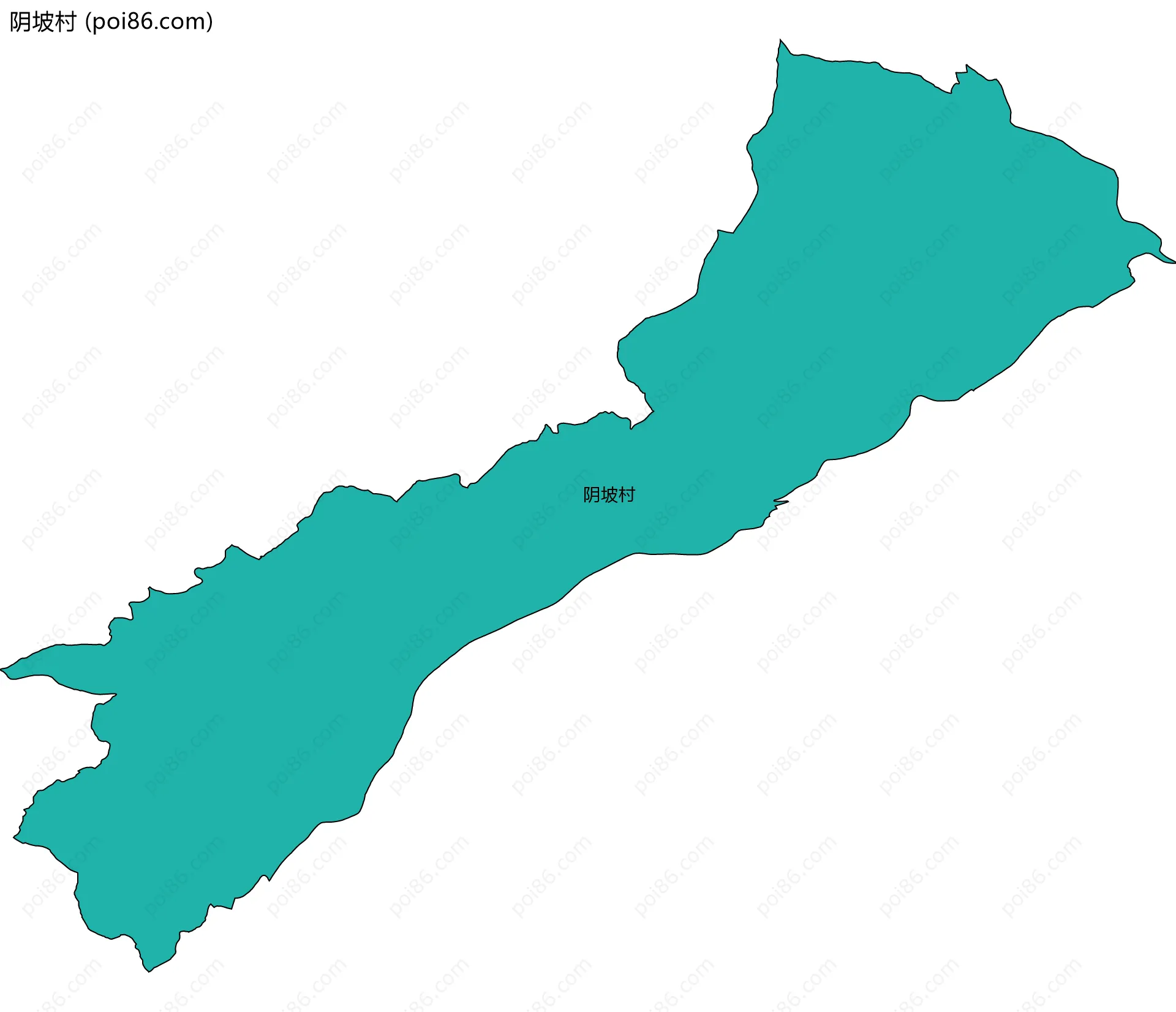 阴坡村边界地图