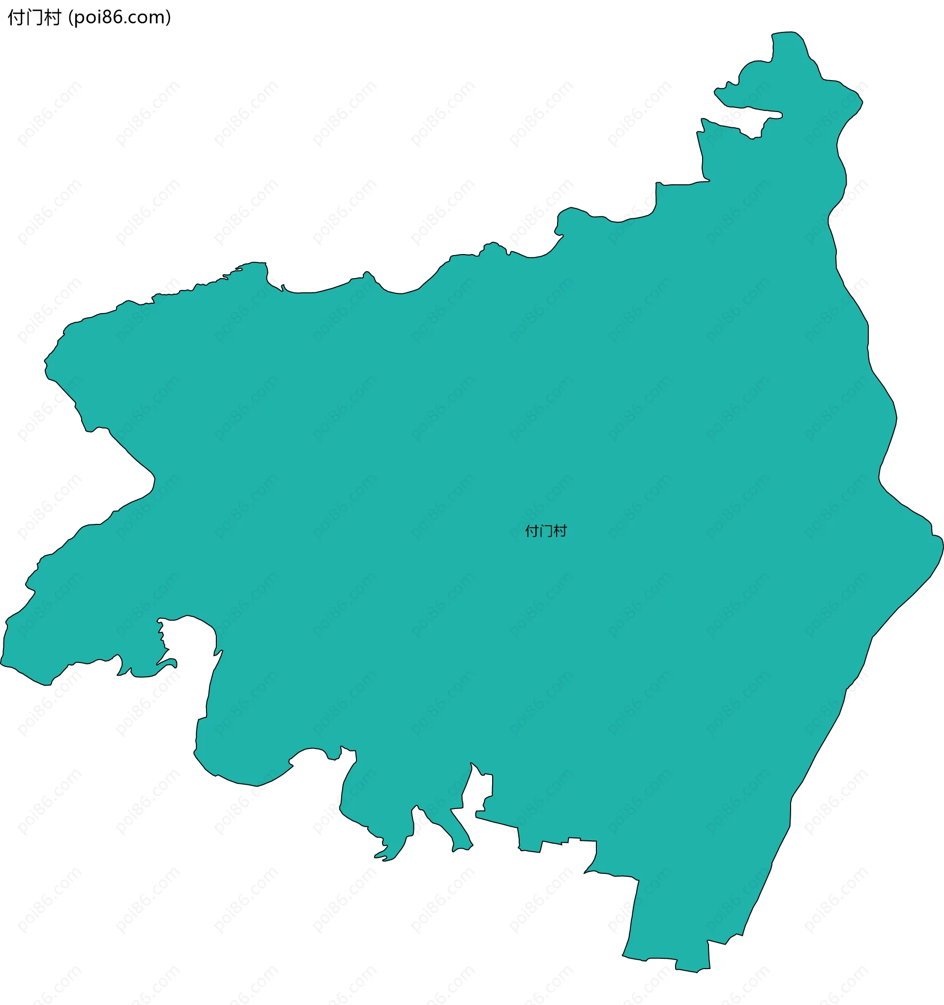 付门村边界地图