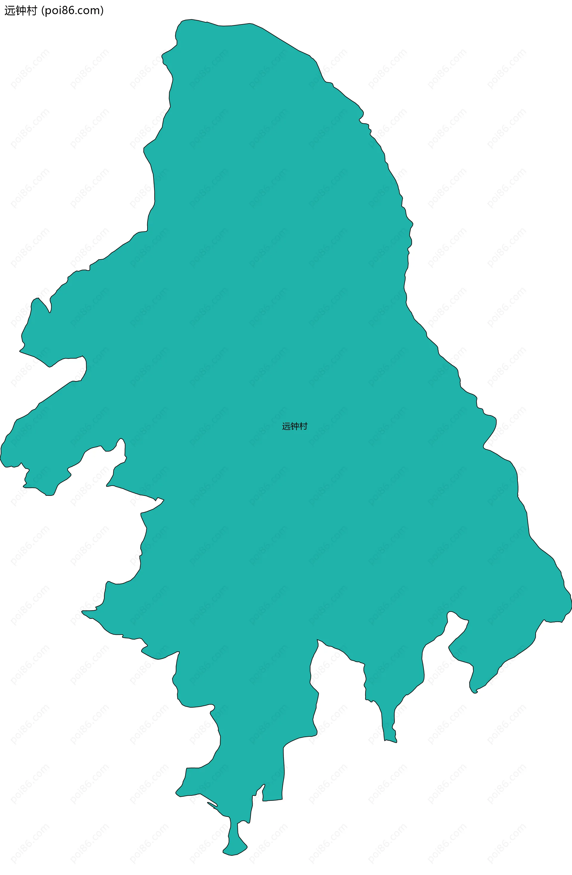 远钟村边界地图