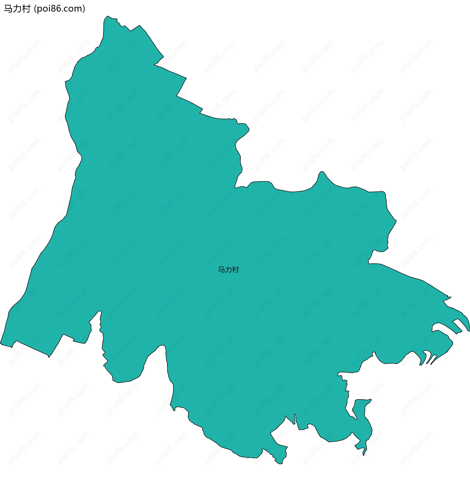 马力村边界地图