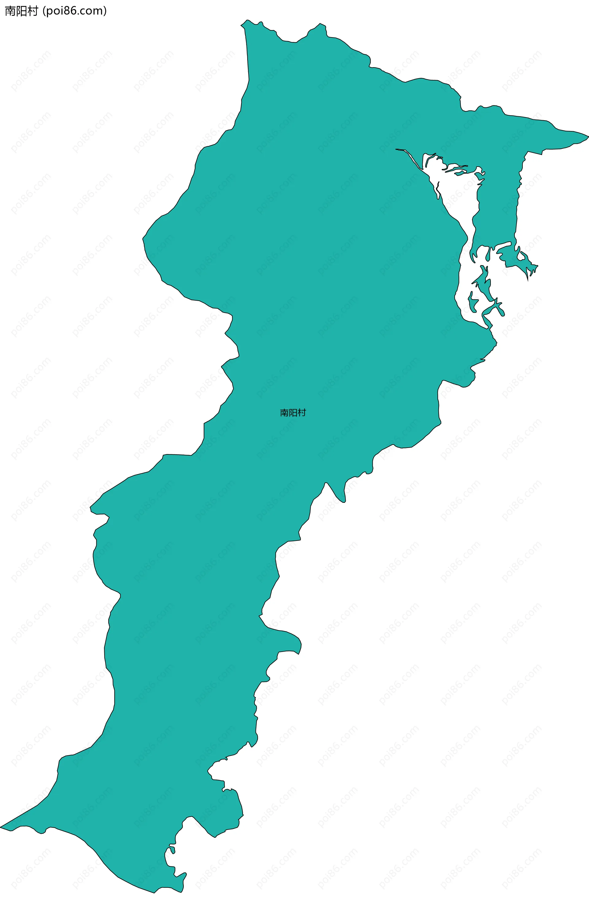 南阳村边界地图