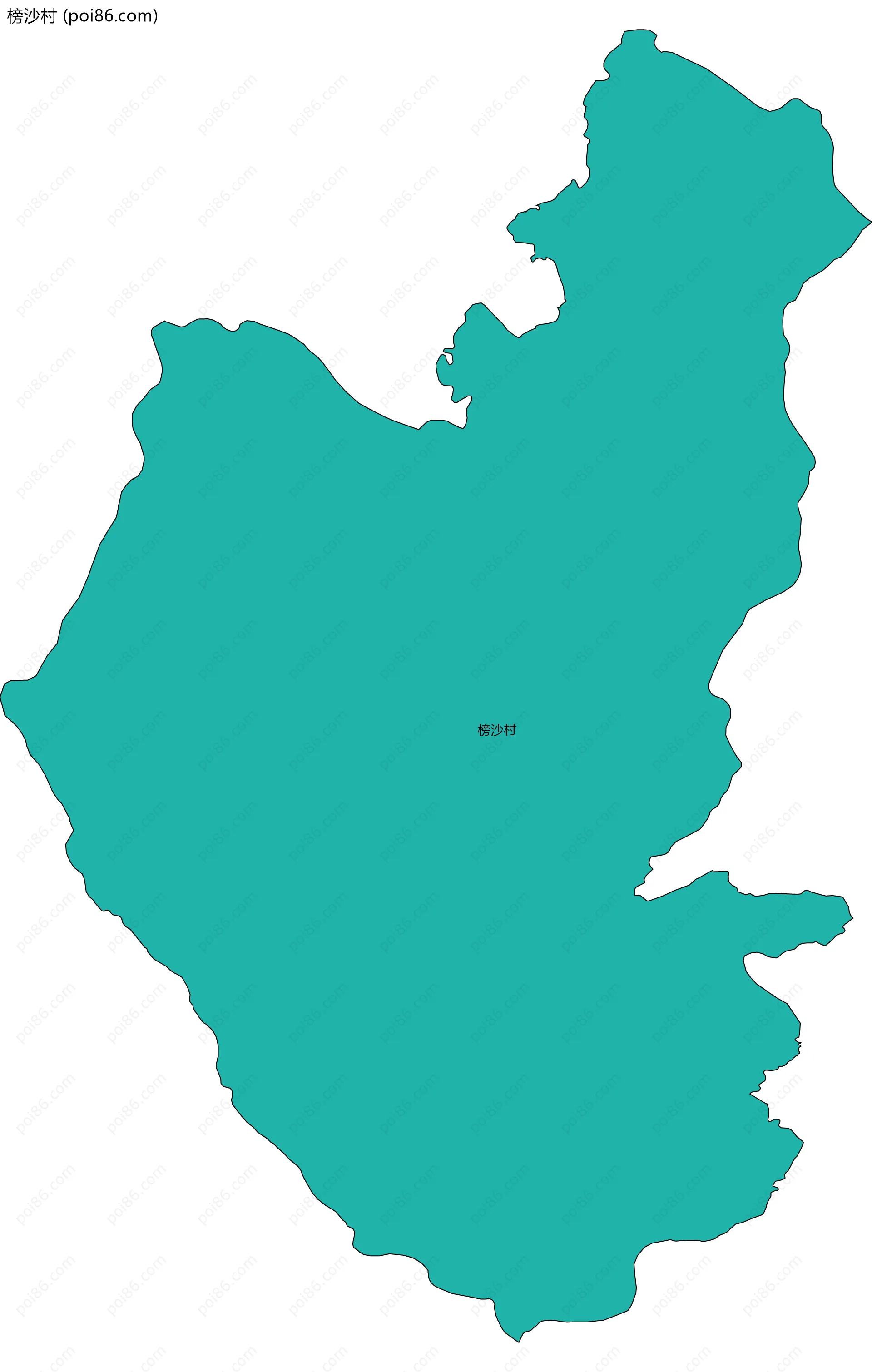 榜沙村边界地图