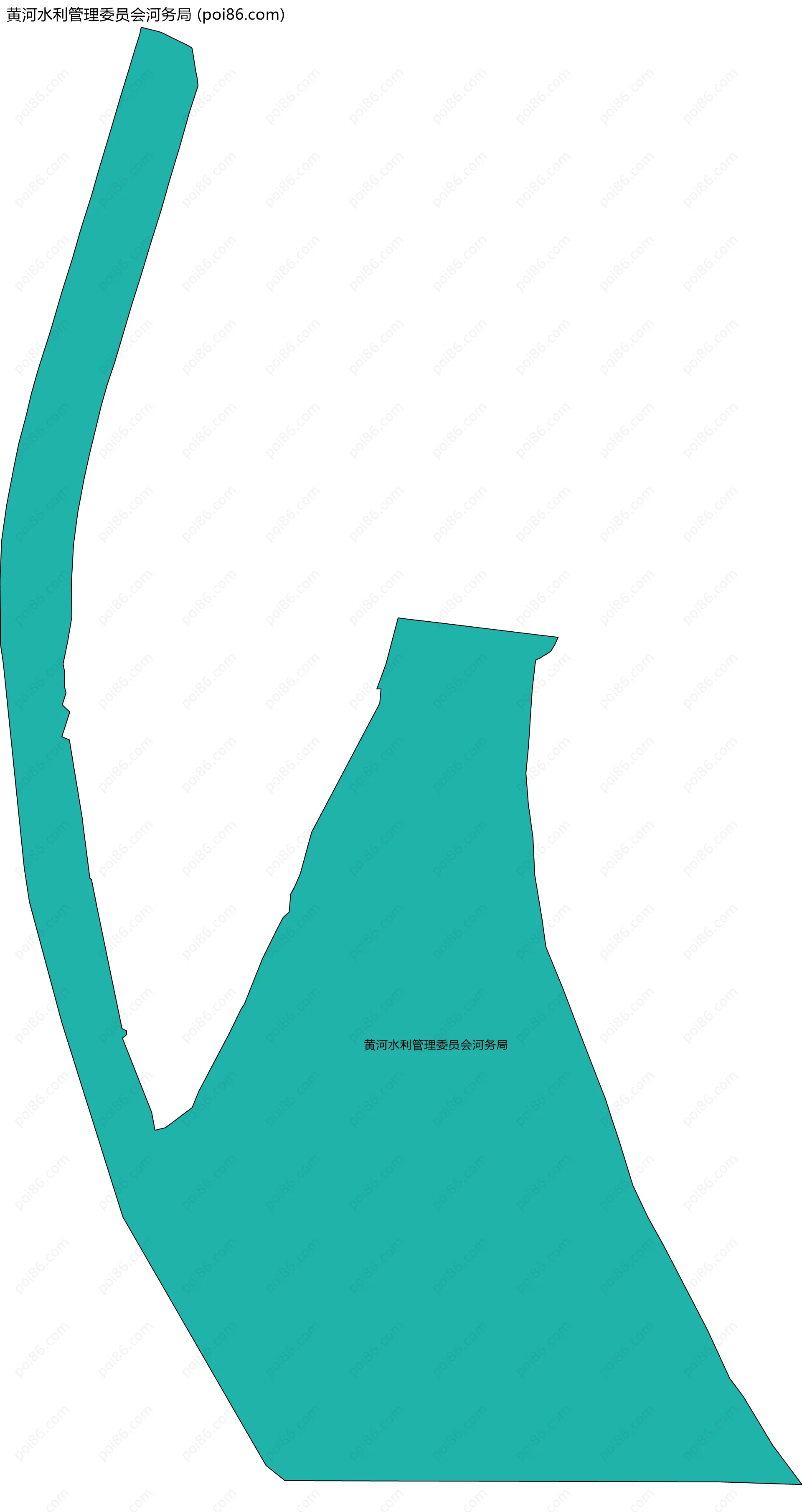 黄河水利管理委员会河务局边界地图