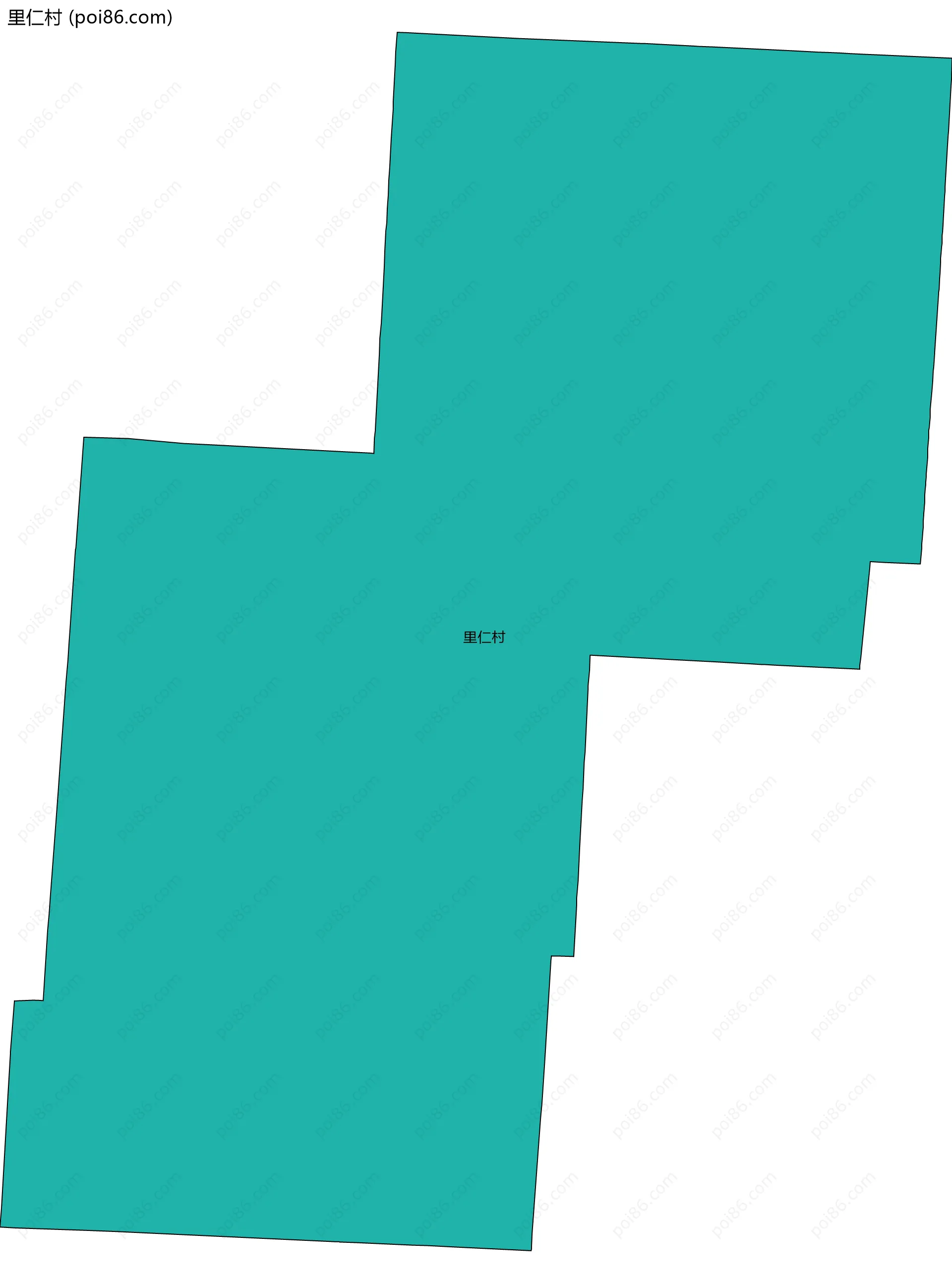 里仁村边界地图
