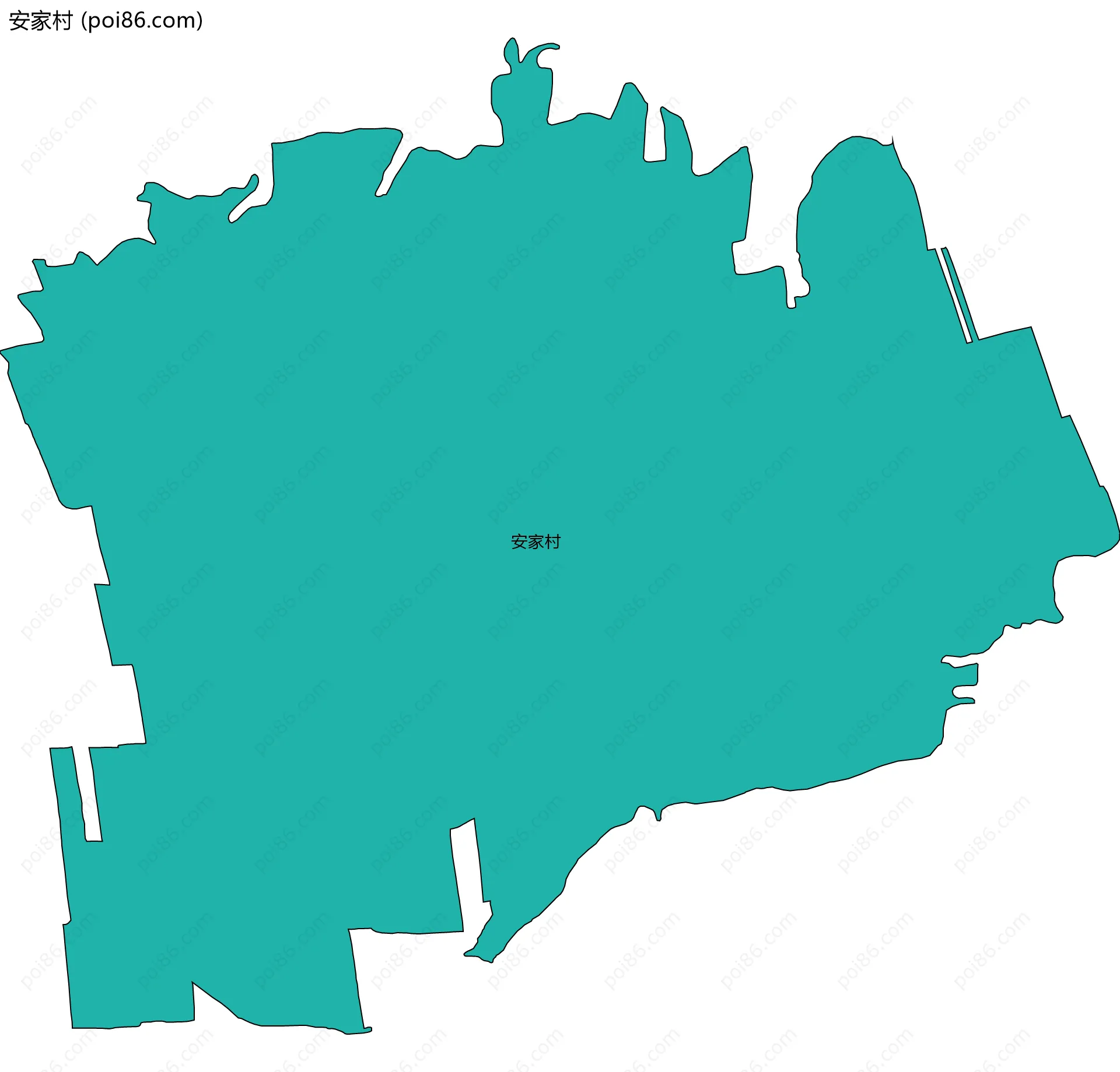 安家村边界地图
