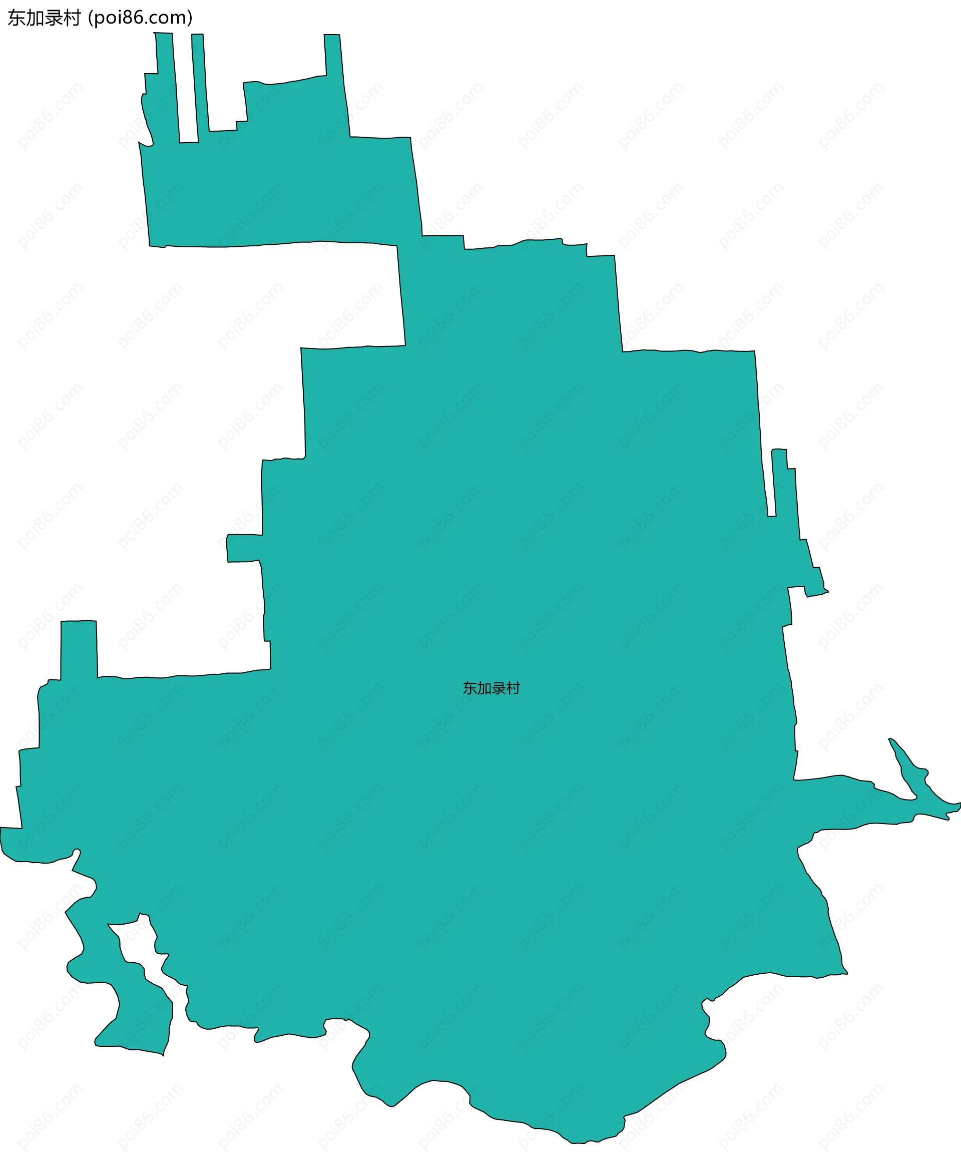 东加录村边界地图