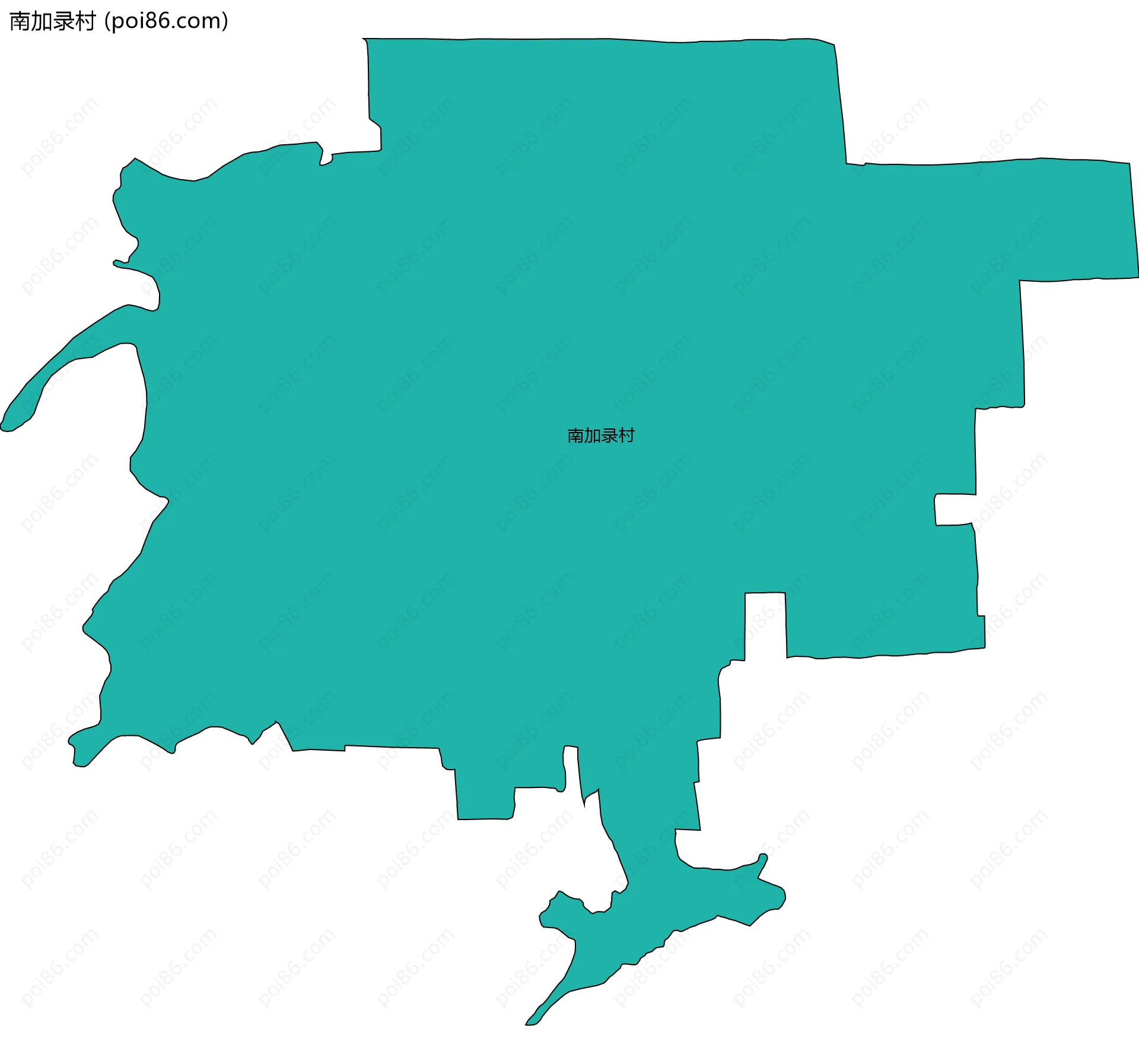 南加录村边界地图