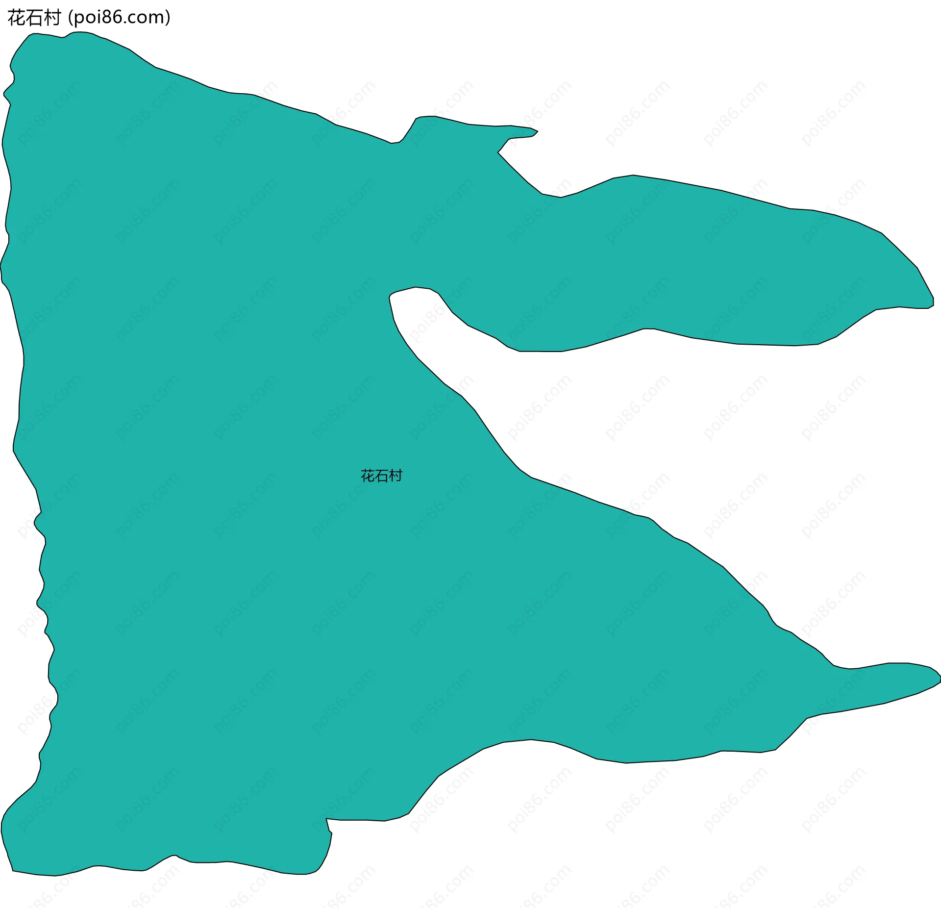 花石村边界地图