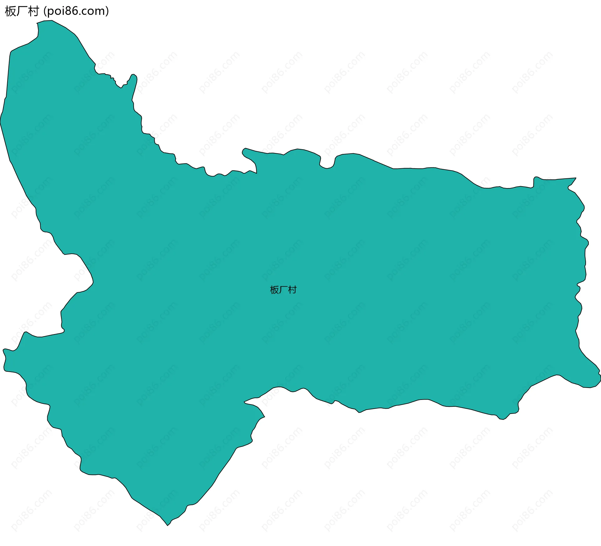 板厂村边界地图