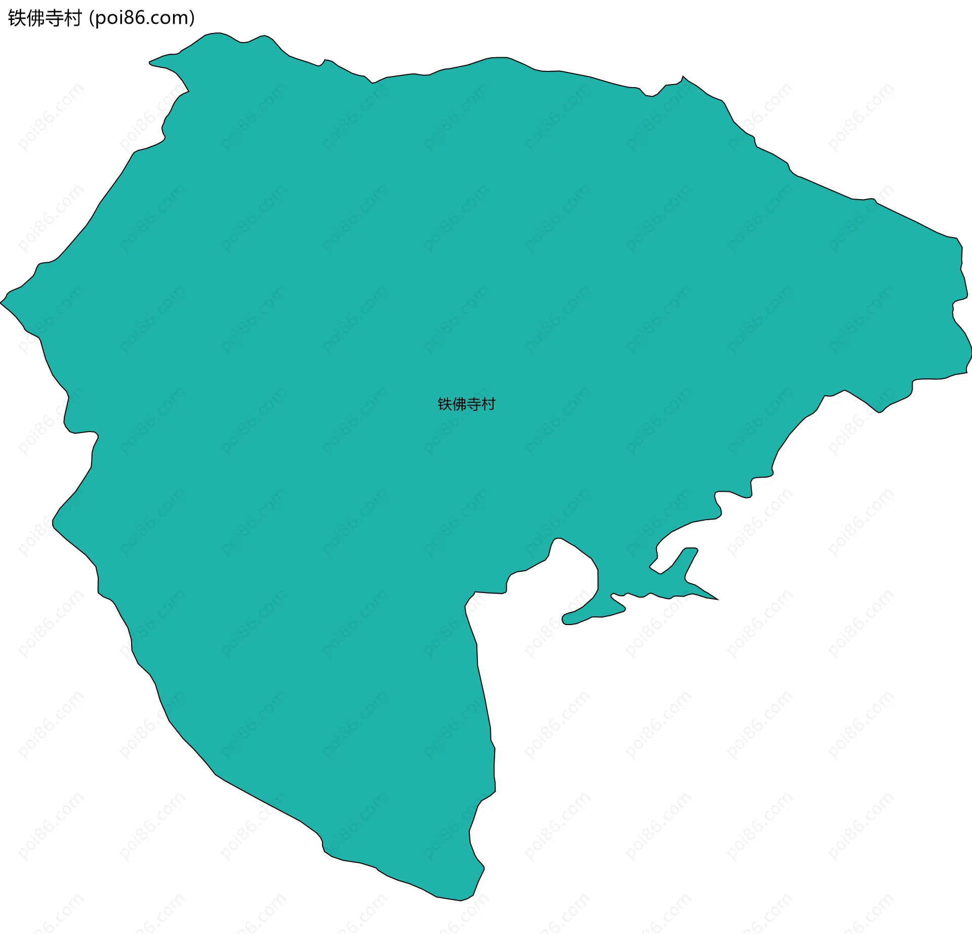 铁佛寺村边界地图