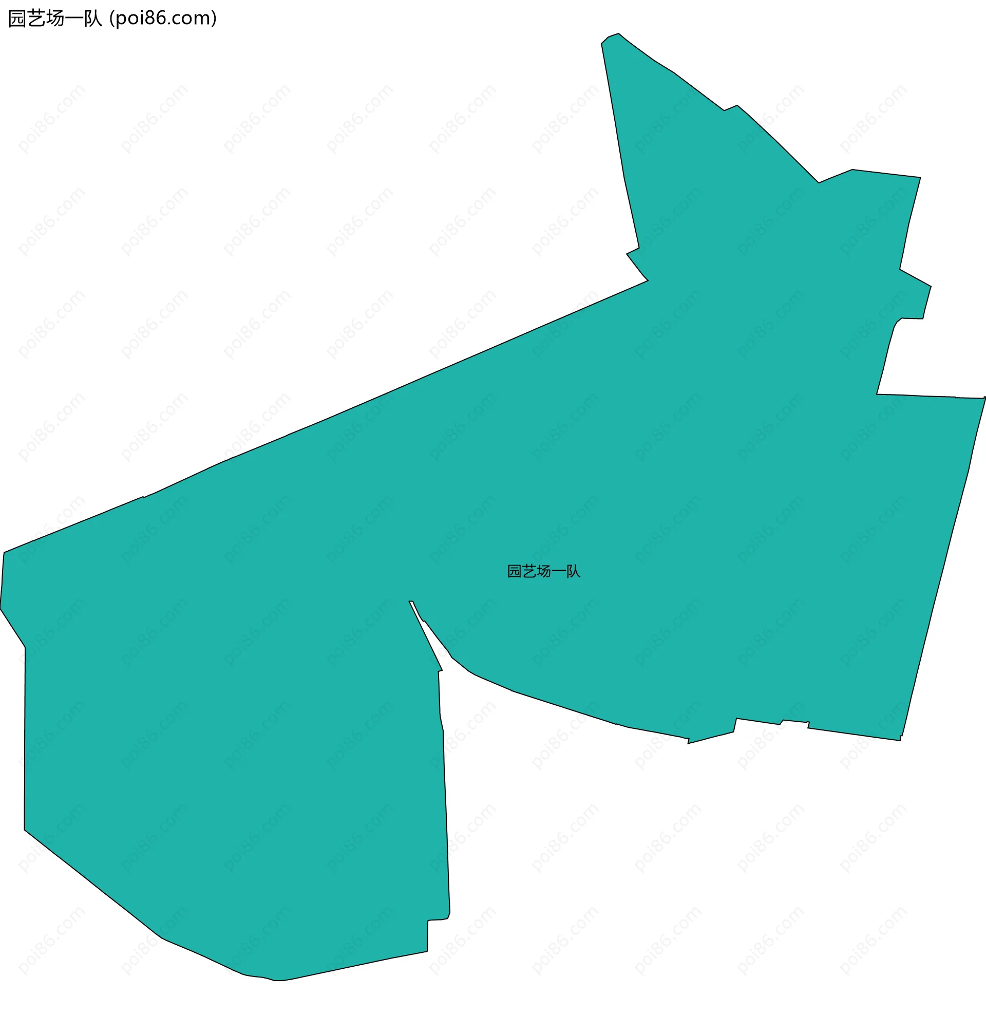 园艺场一队边界地图