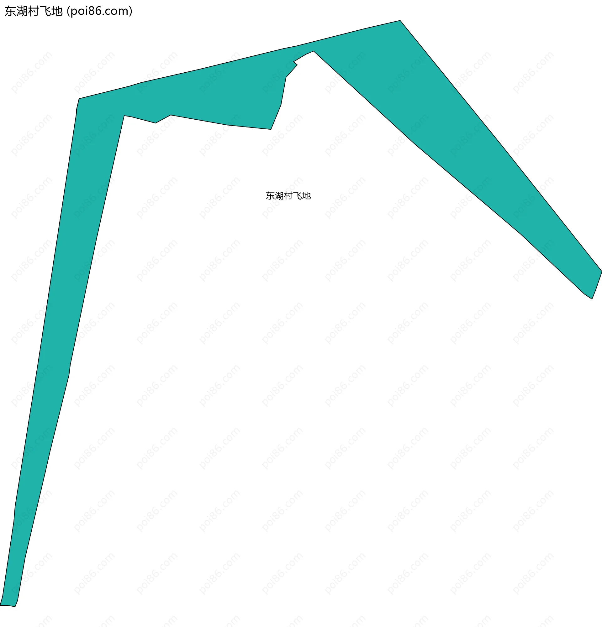 东湖村飞地边界地图