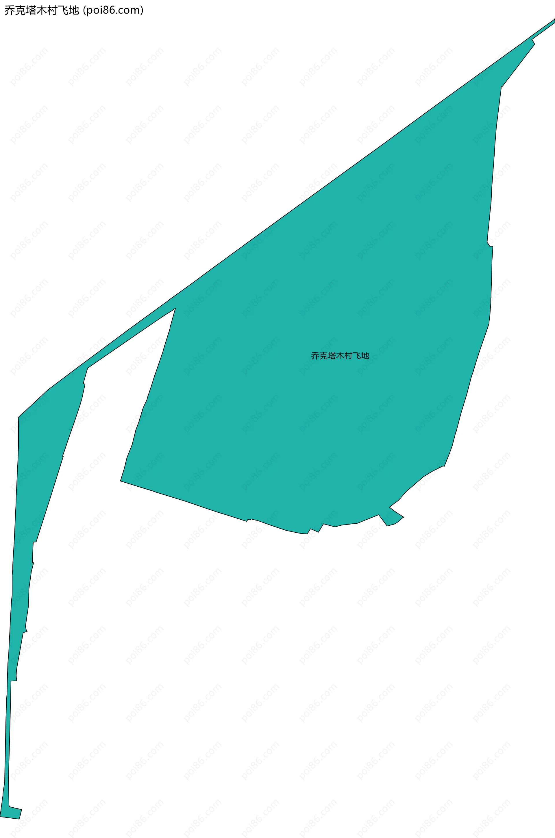 乔克塔木村飞地边界地图