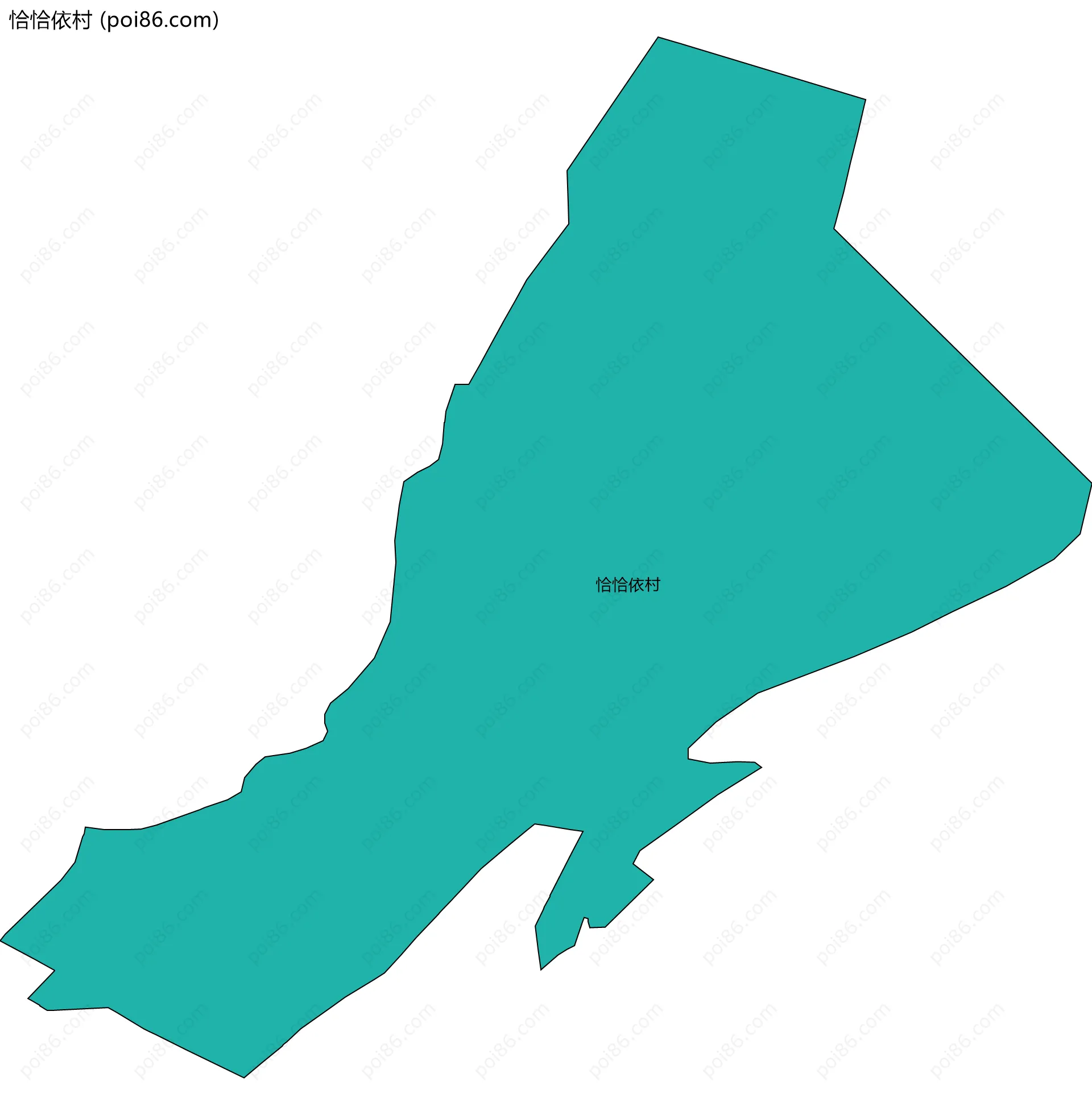 恰恰依村边界地图