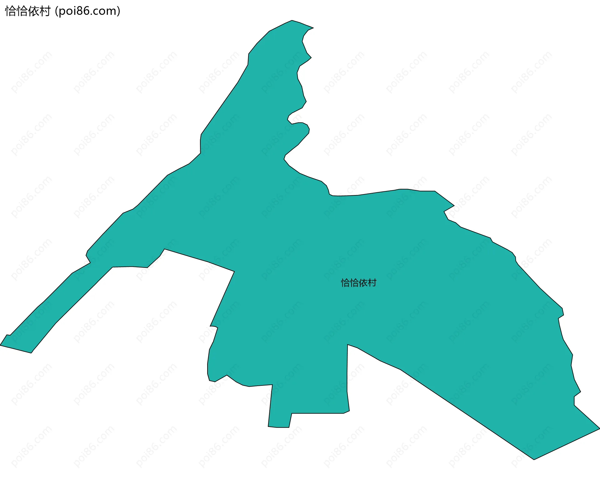恰恰依村边界地图