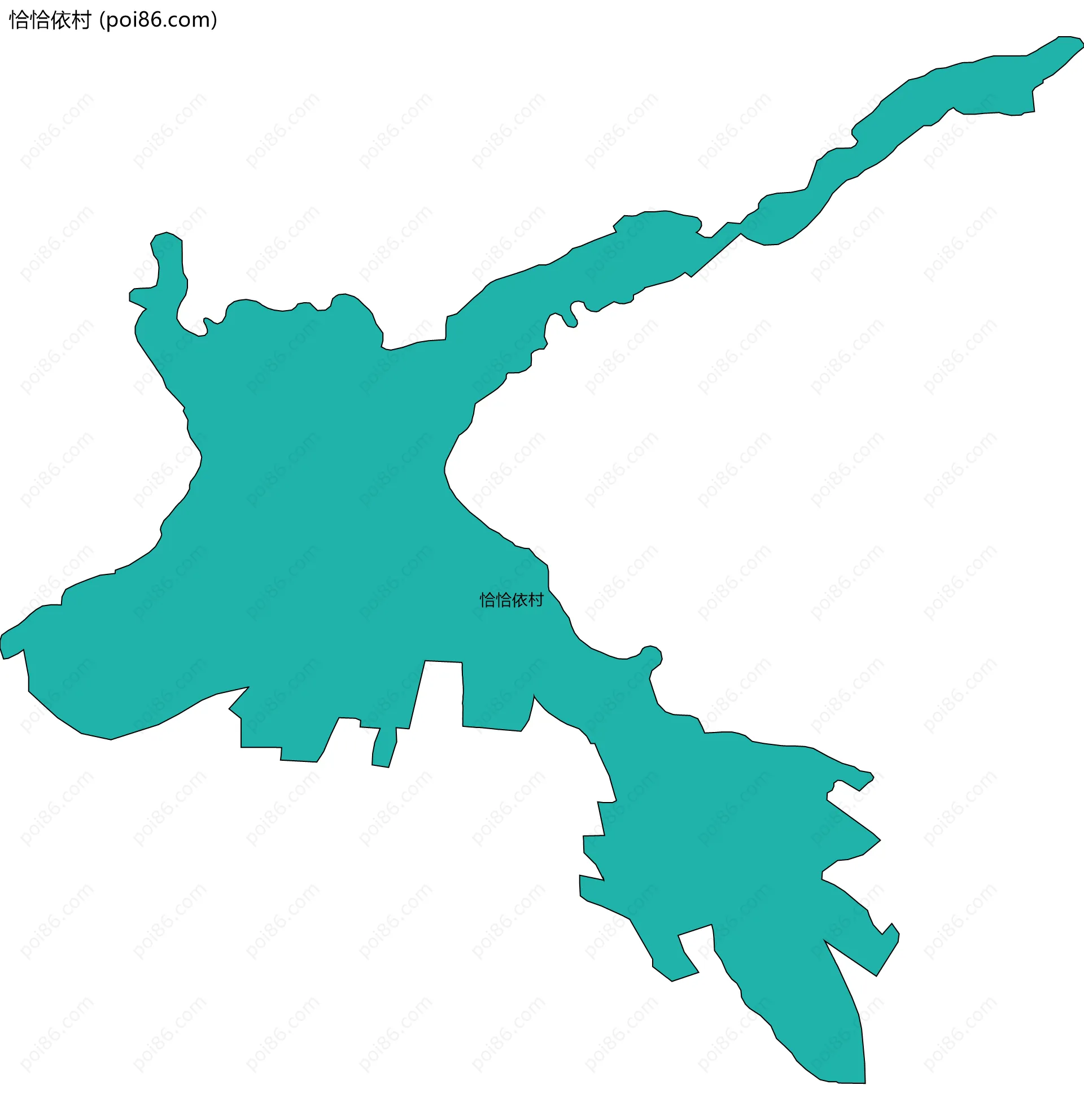 恰恰依村边界地图