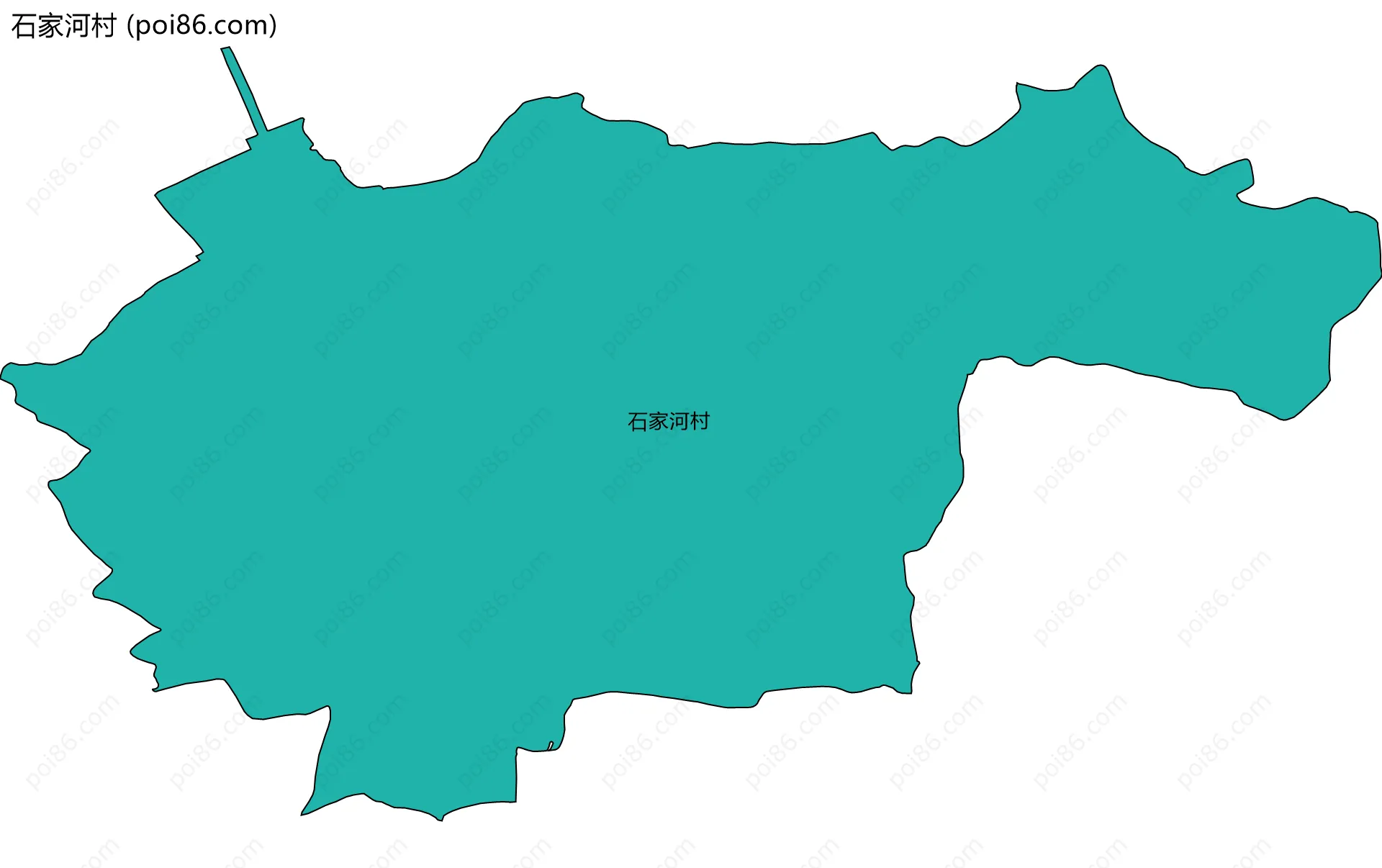 石家河村边界地图
