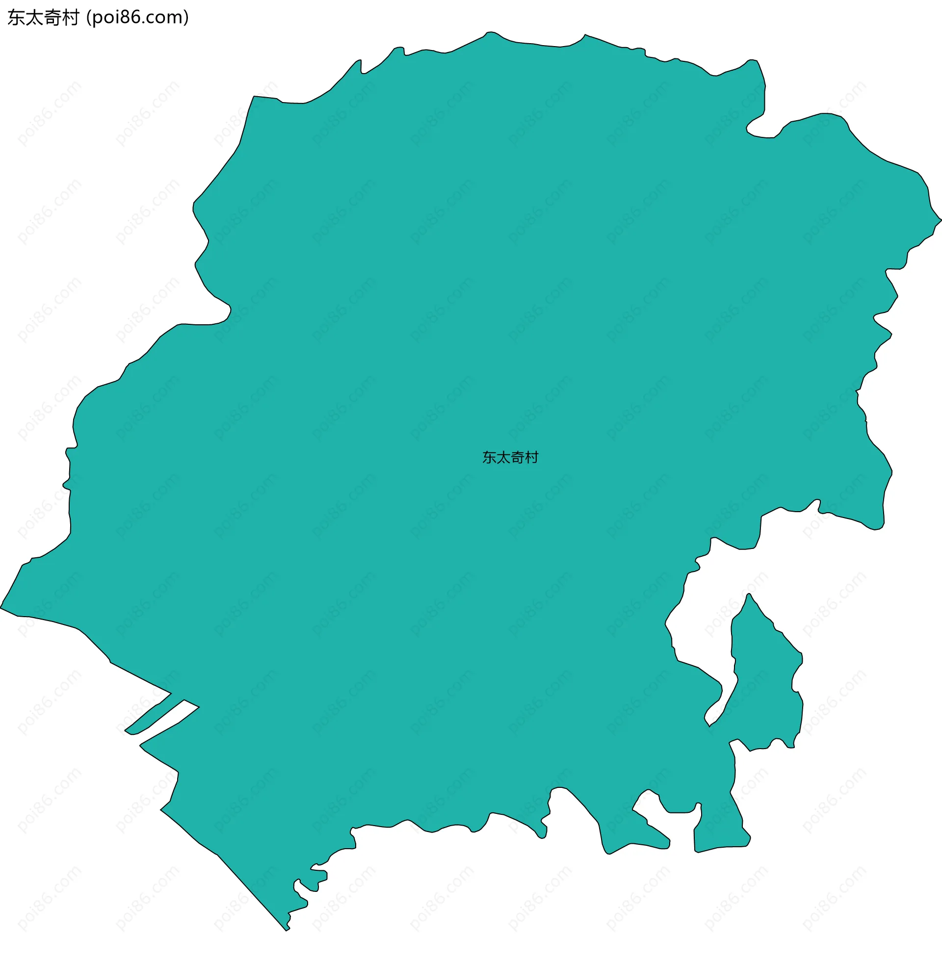 东太奇村边界地图