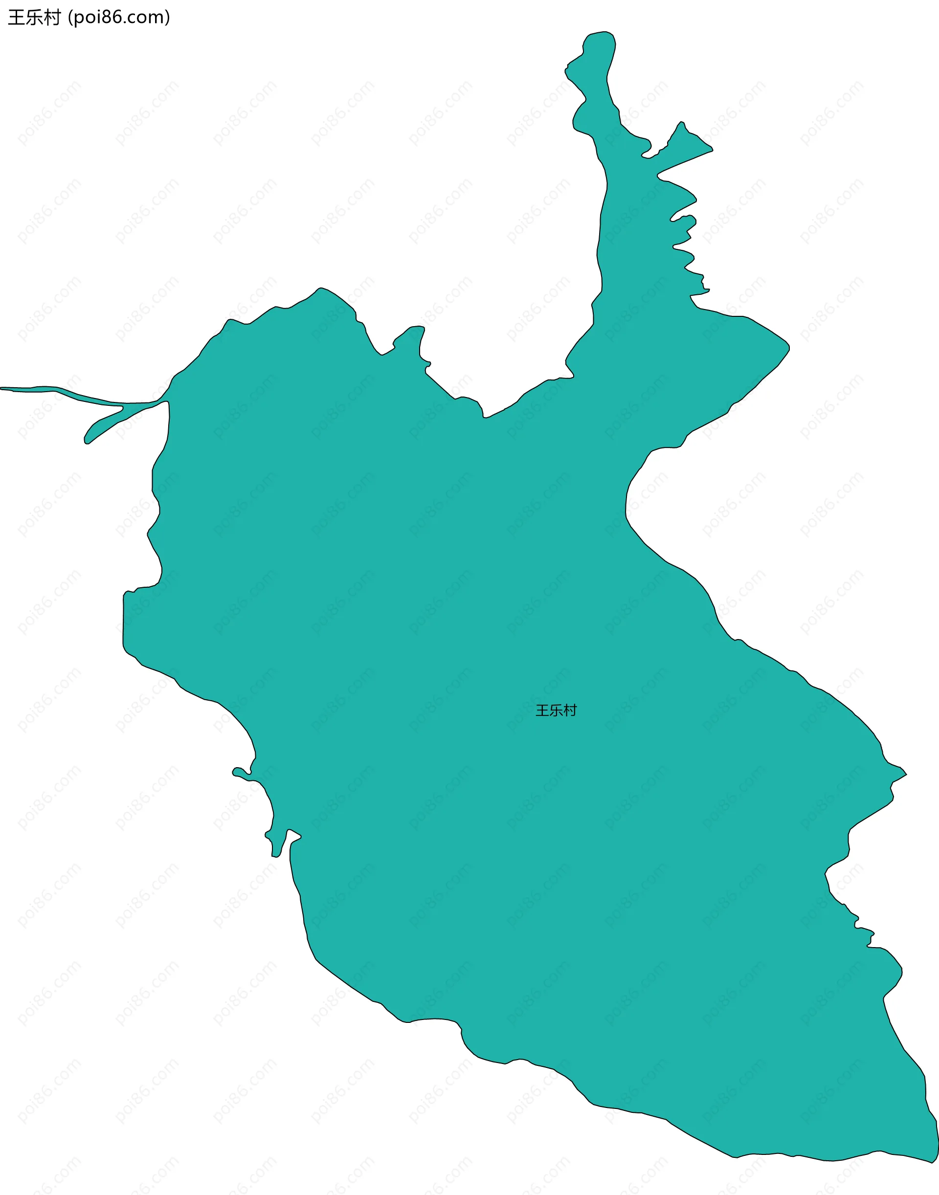 王乐村边界地图