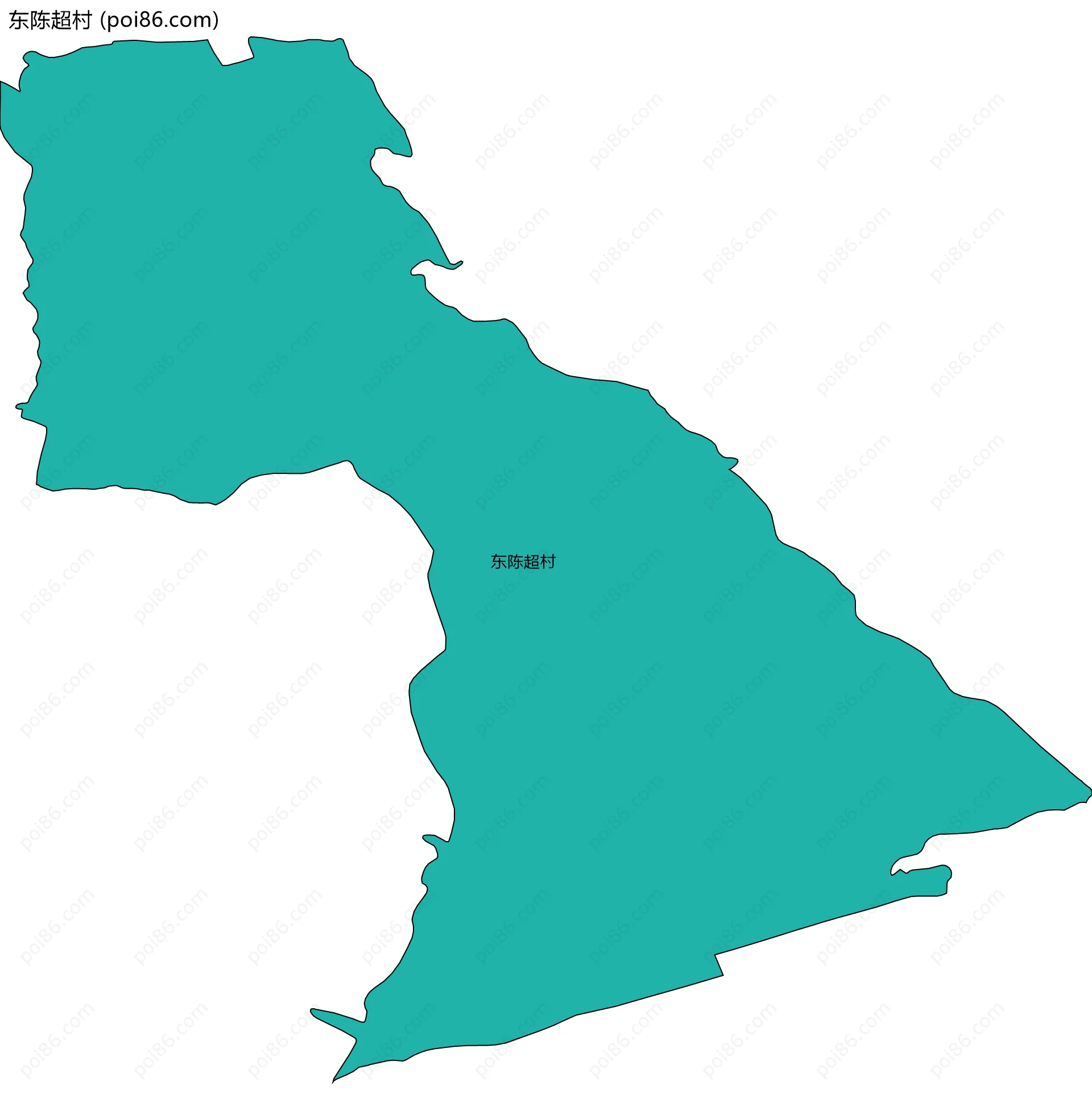 东陈超村边界地图