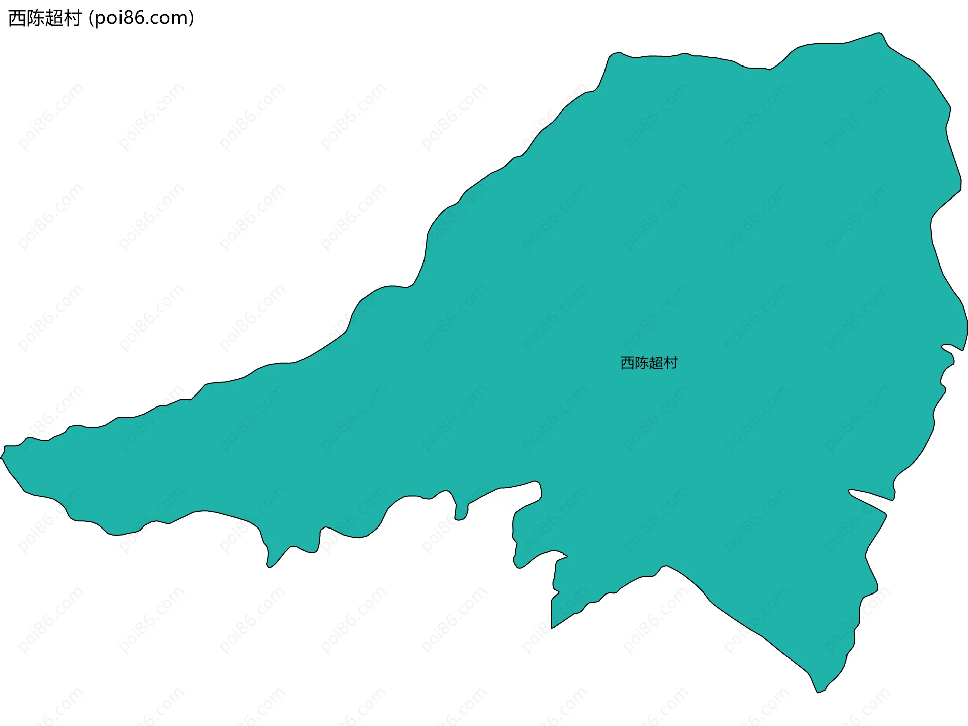 西陈超村边界地图