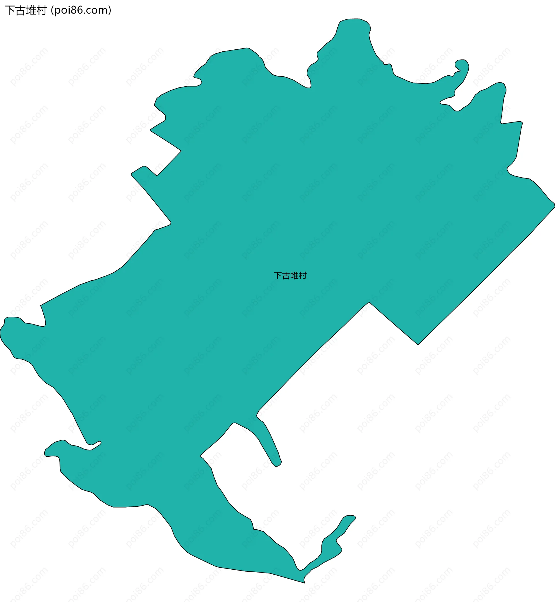 下古堆村边界地图