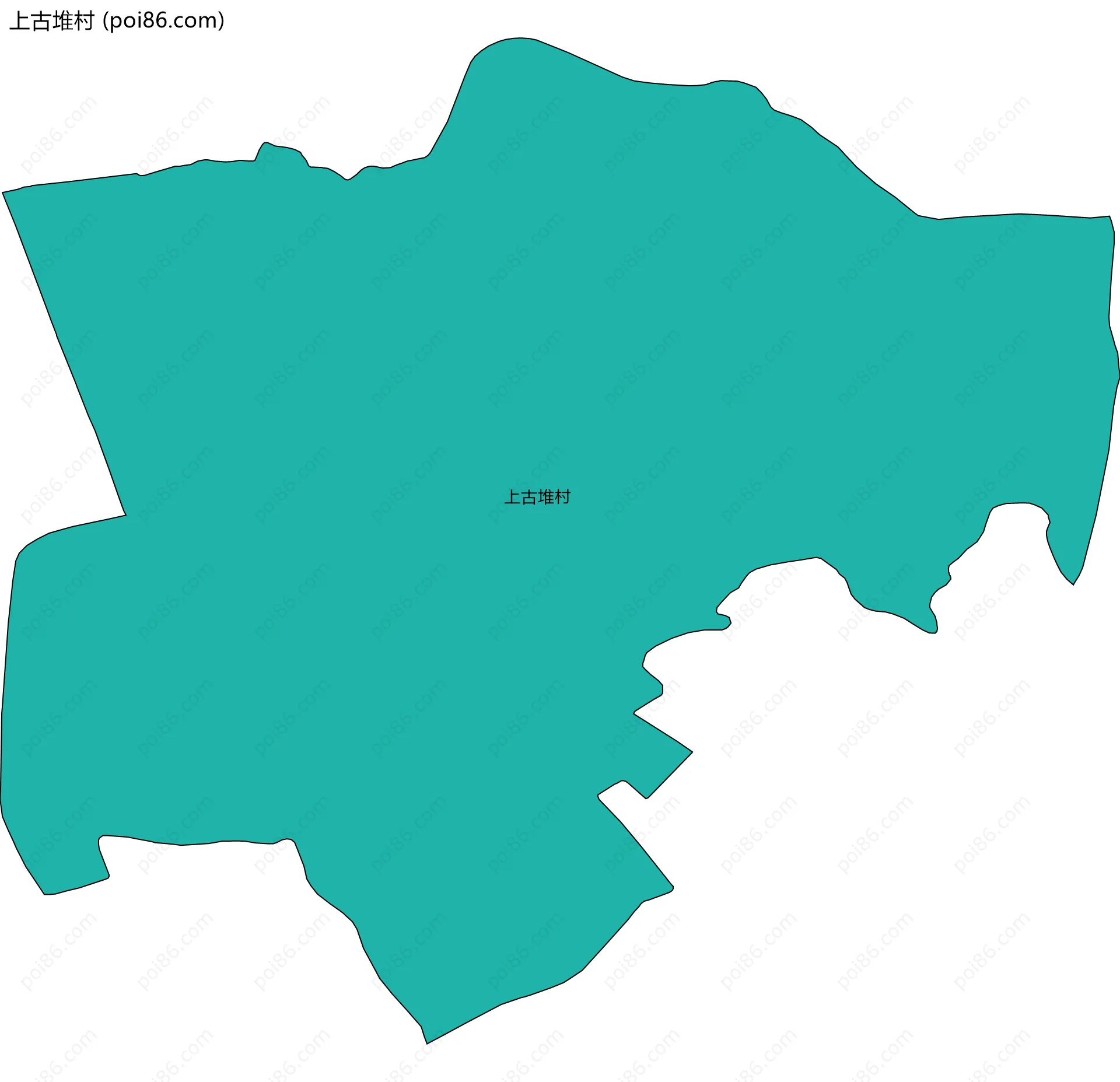上古堆村边界地图