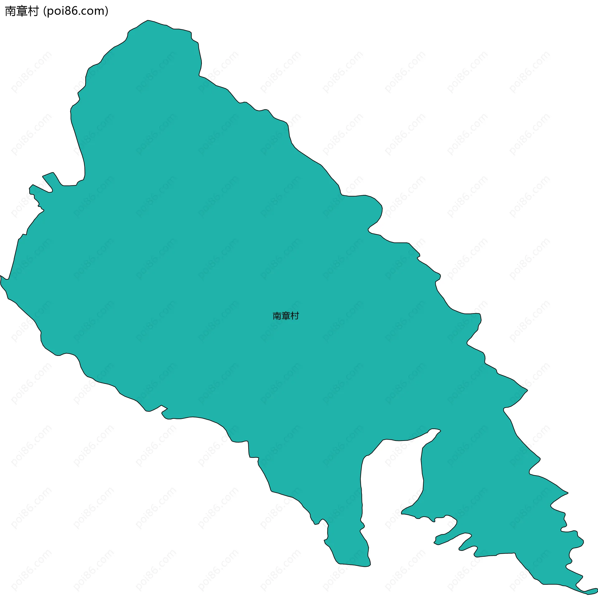 南章村边界地图
