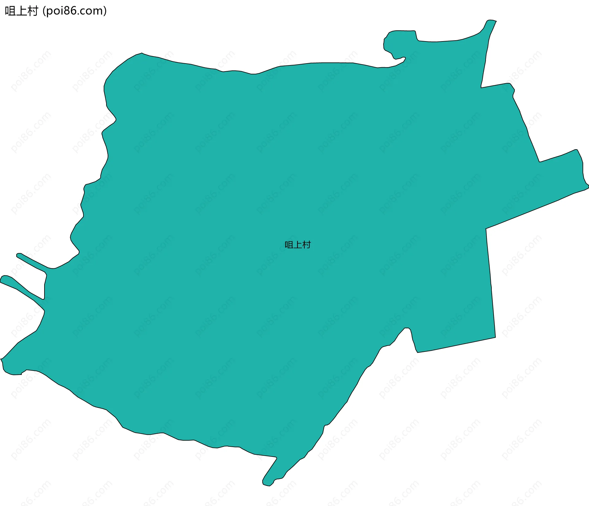 咀上村边界地图