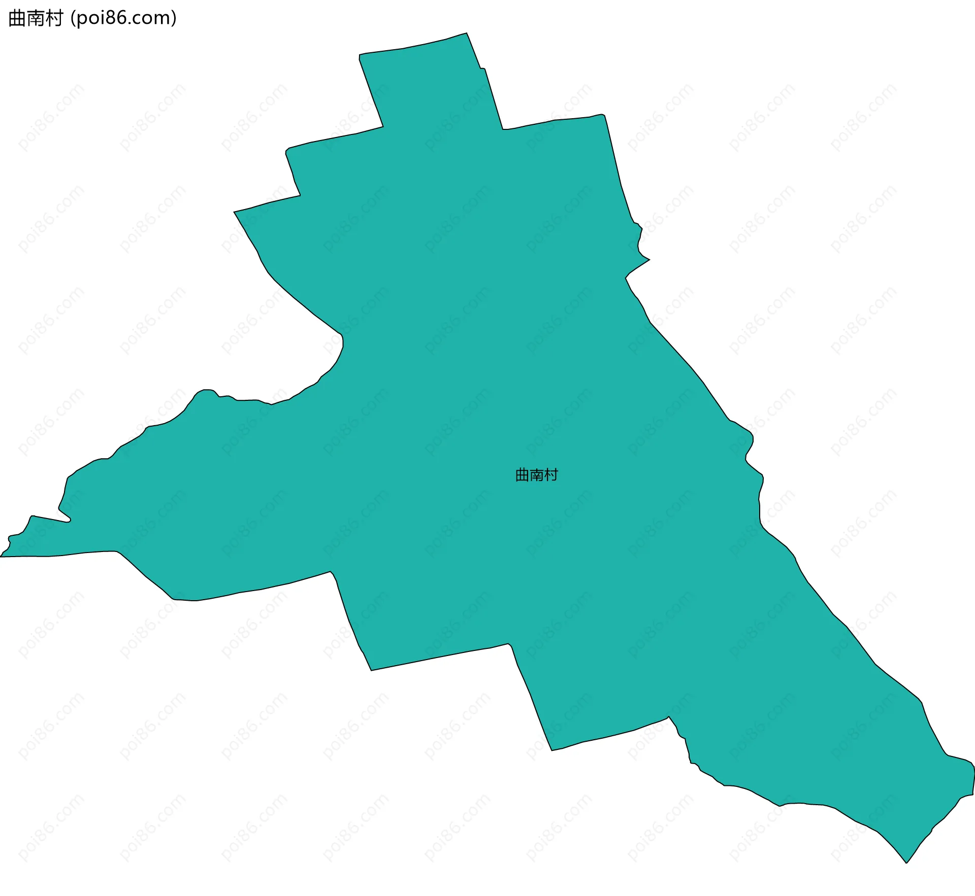 曲南村边界地图