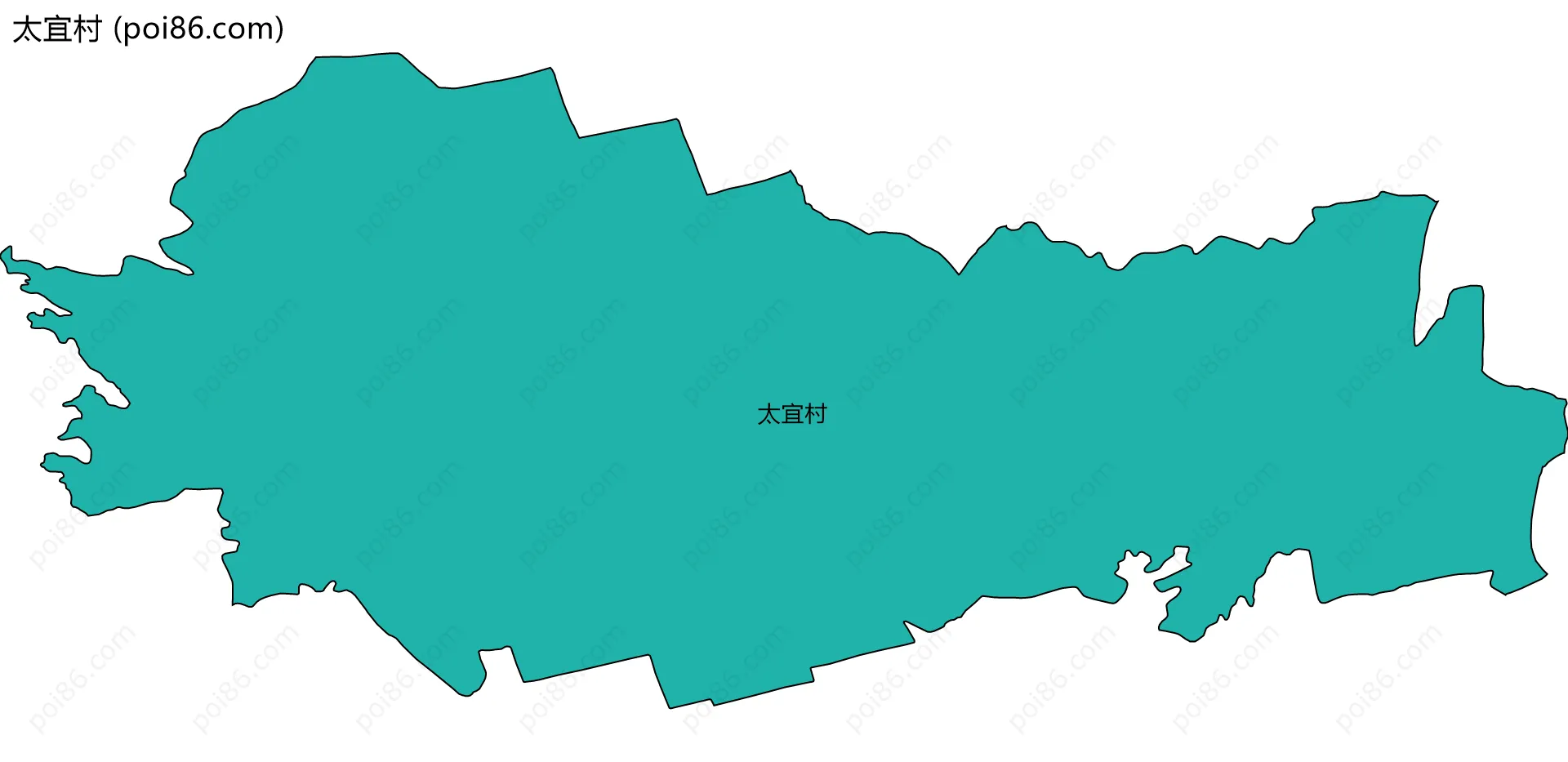 太宜村边界地图